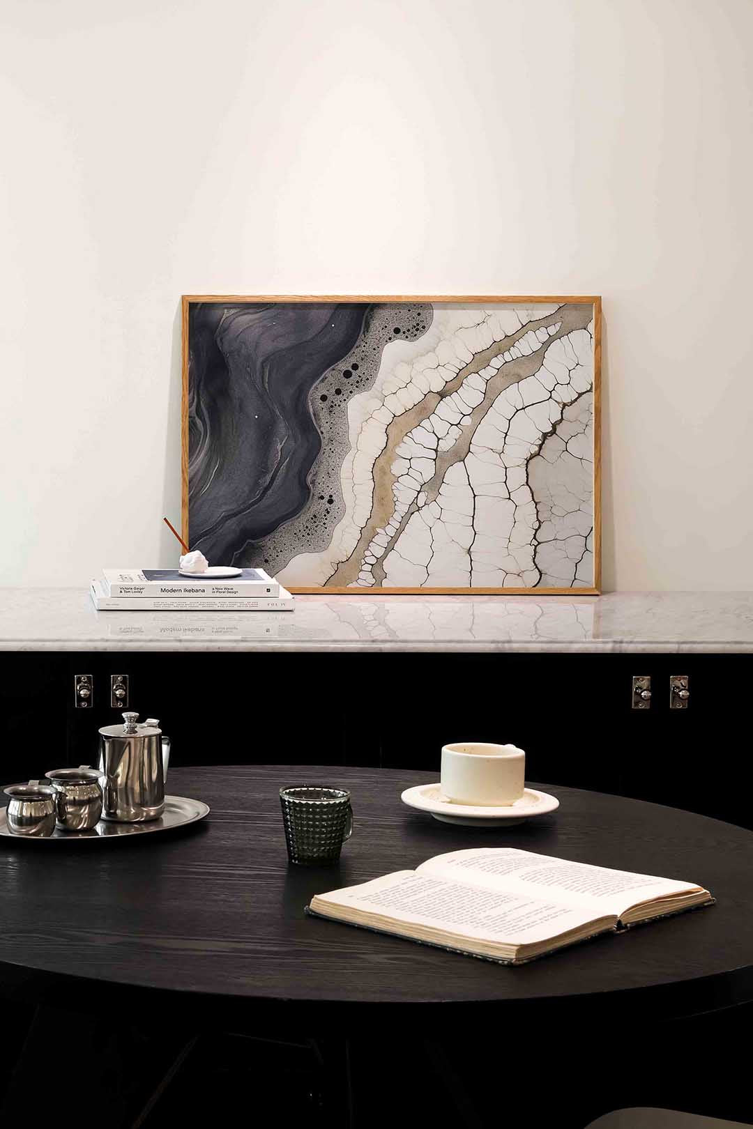 Abstracte lijnen en patronen Poster