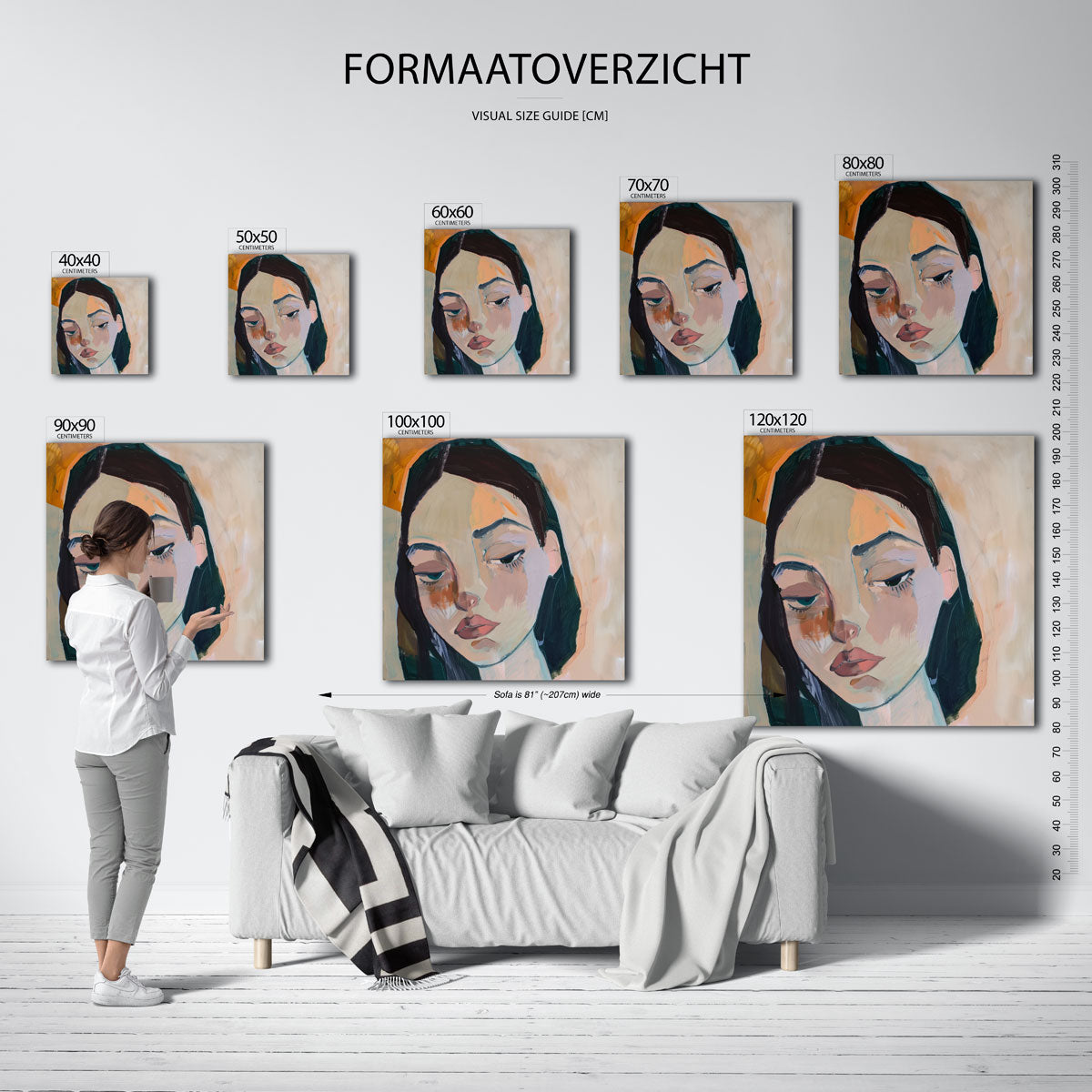 Vrouwelijk portret Poster