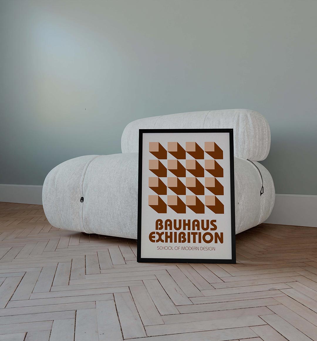 Vorm en schaduw Poster
