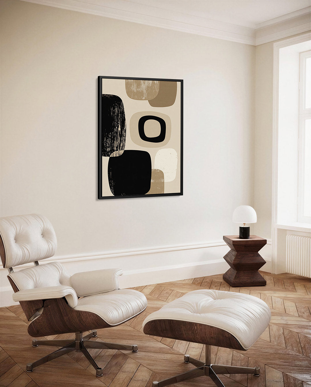 Organische vormen compositie Kunstwerk