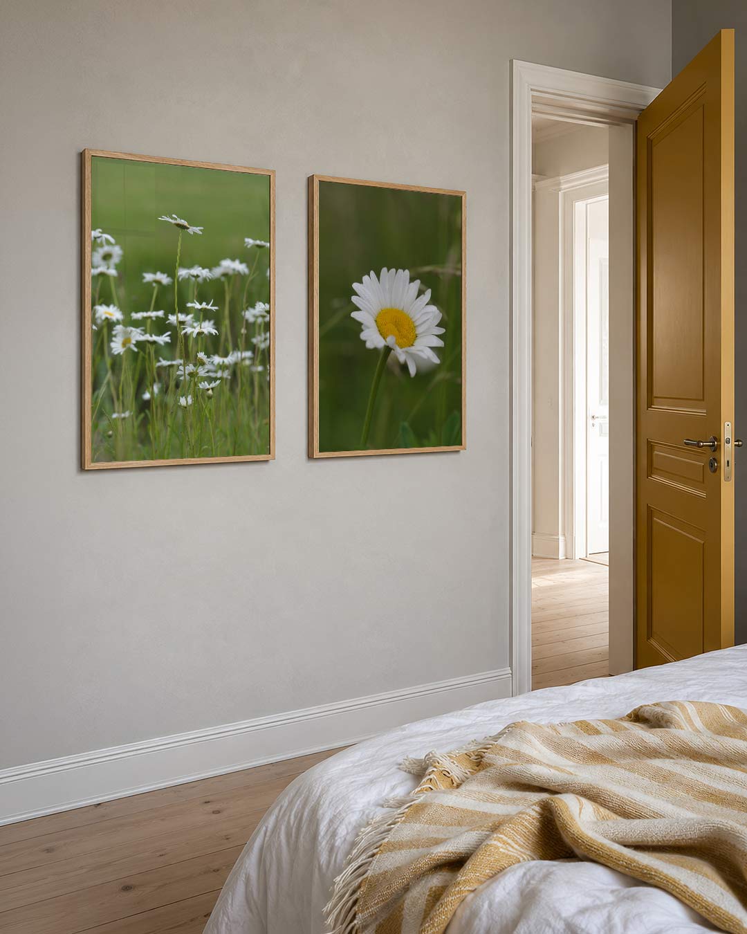 Bloemen en groen Posterset