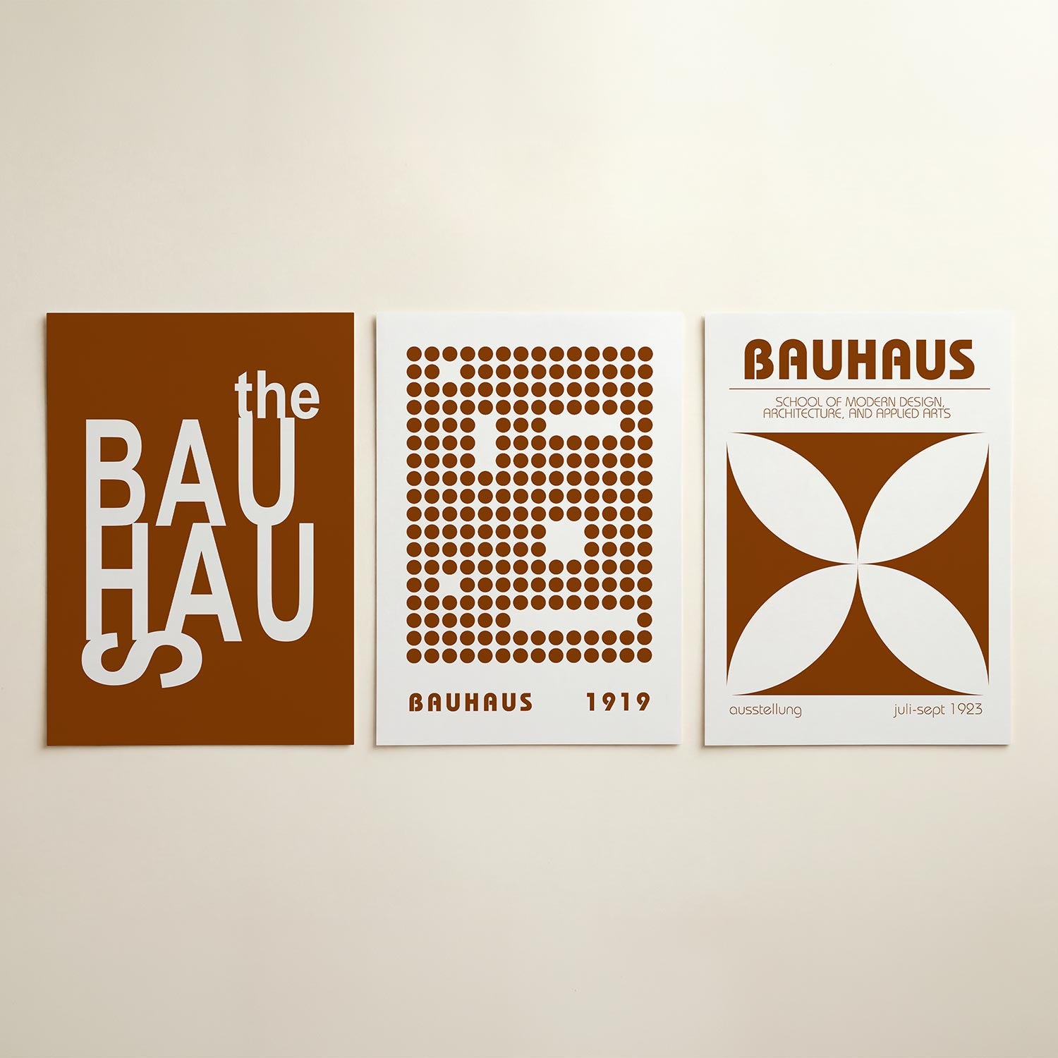 Typografisch spel Posterset
