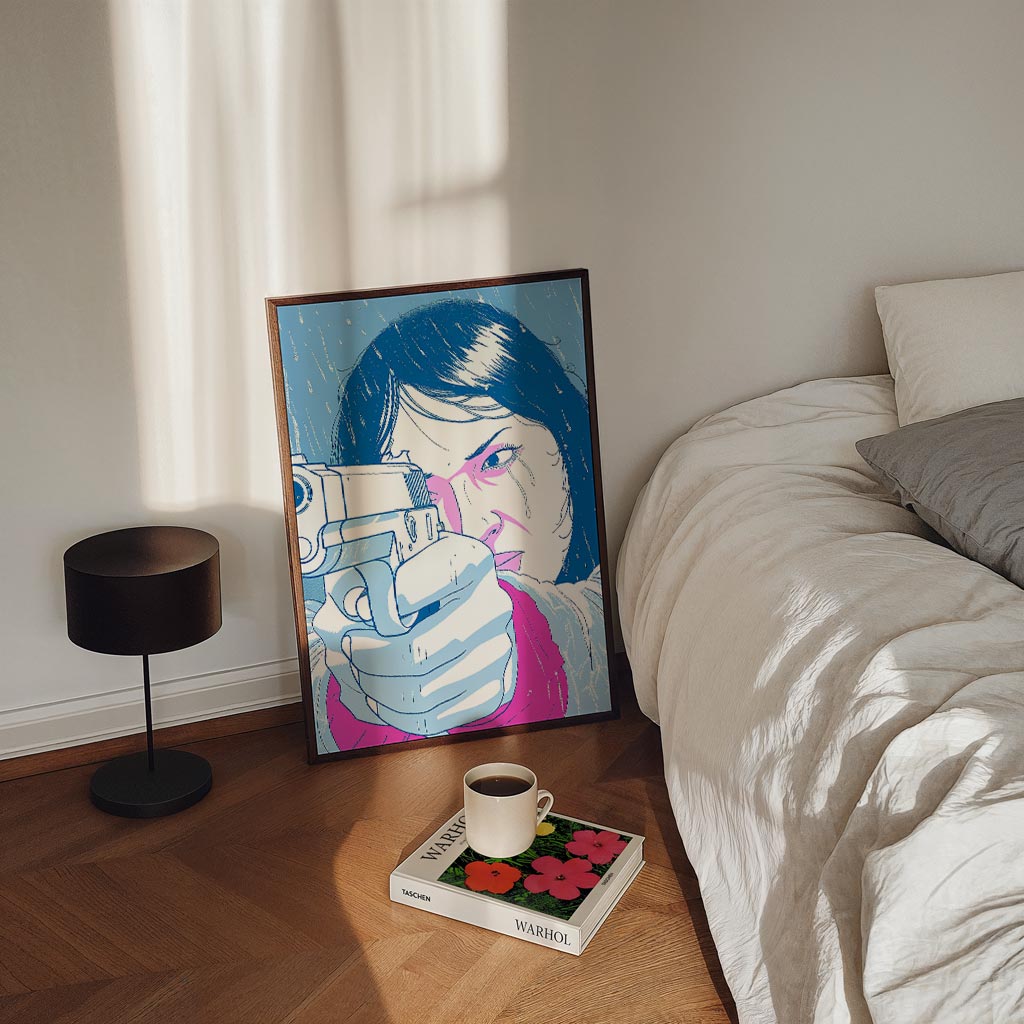 Stoere Vrouw Poster-WallArtistic