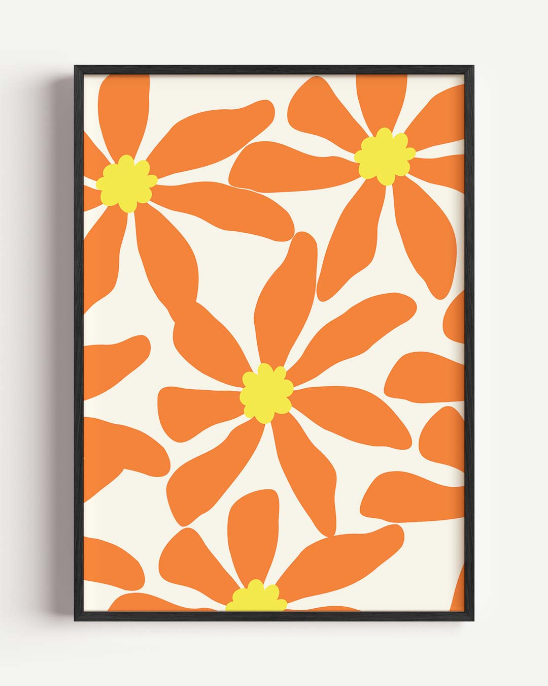 Vrolijke Bloemenposter-WallArtistic