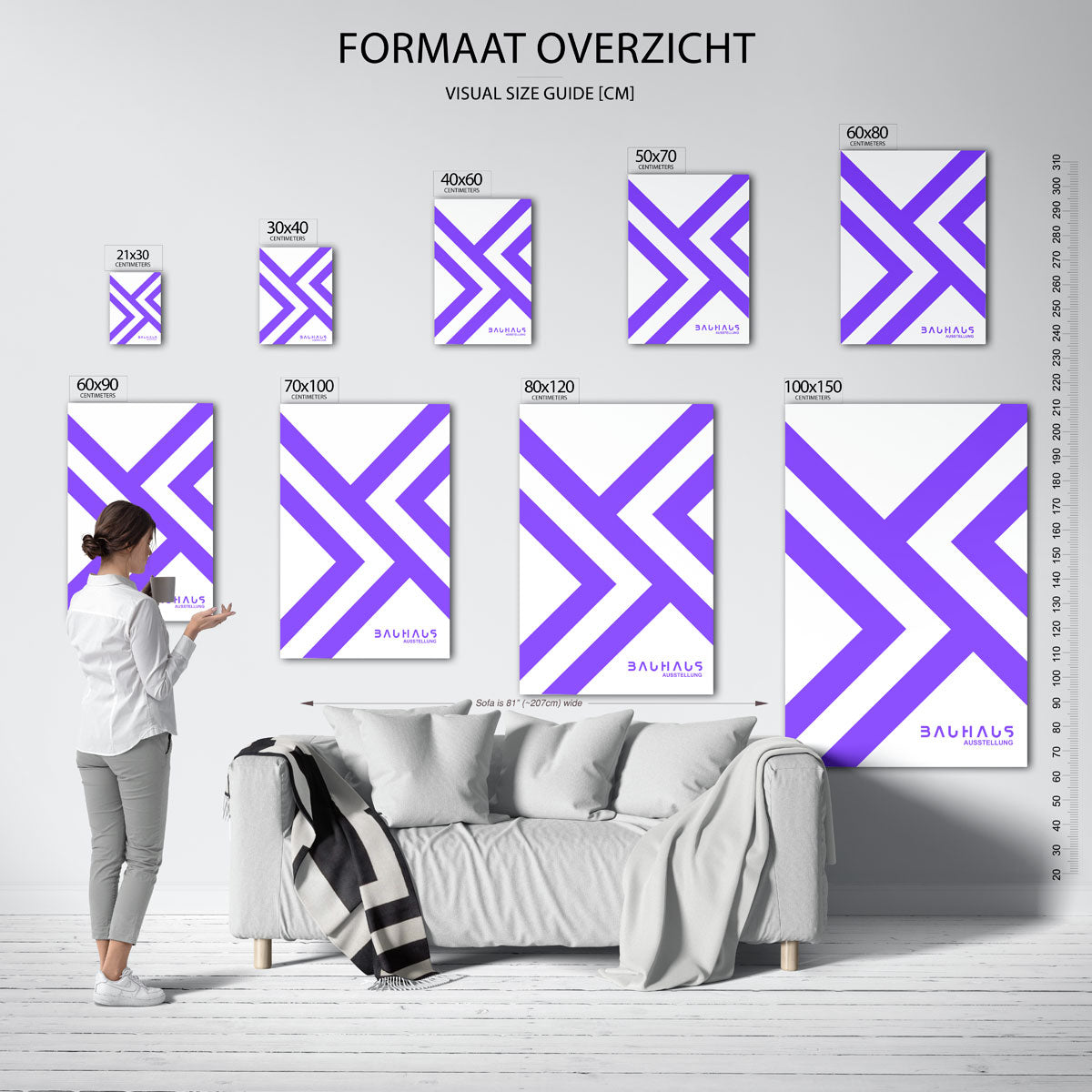 Lijnen en vlakken Poster