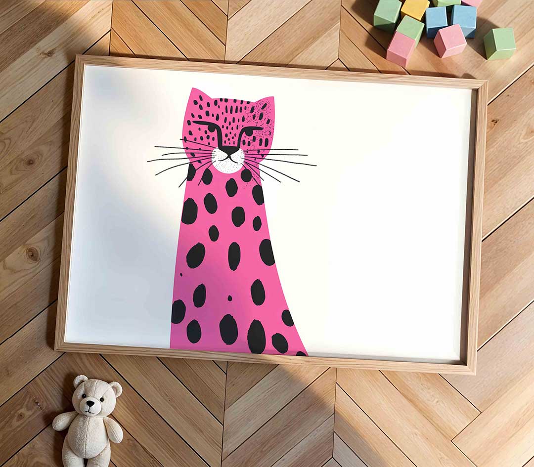 Roze luipaard Poster