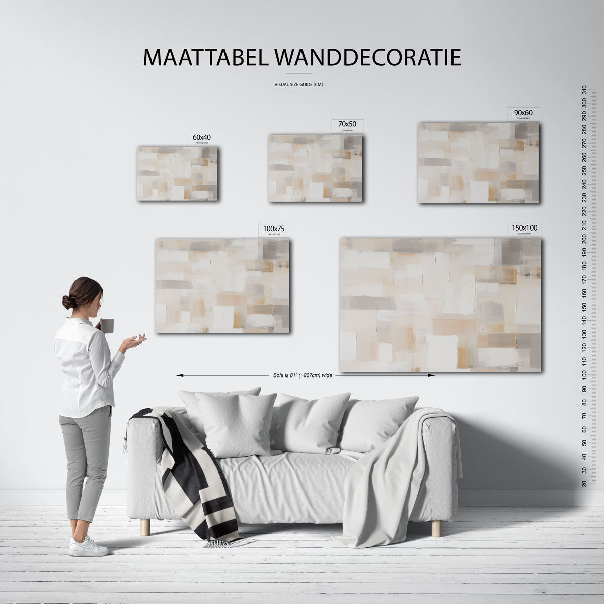 Zachte geometrie Kunstwerk