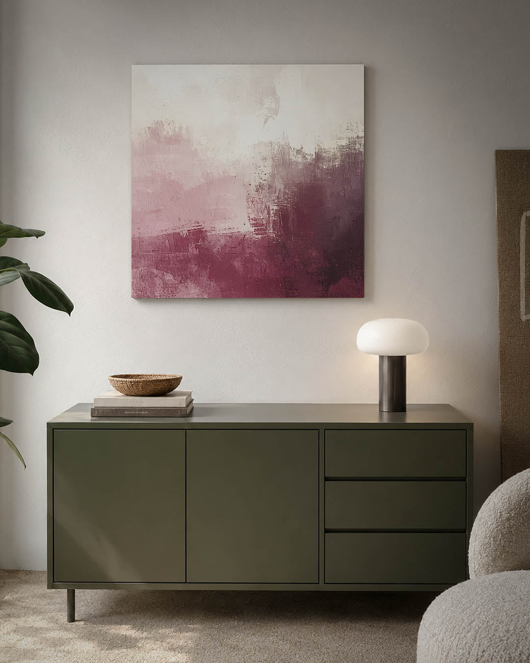 Gelaagde kleurencompositie Kunstwerk