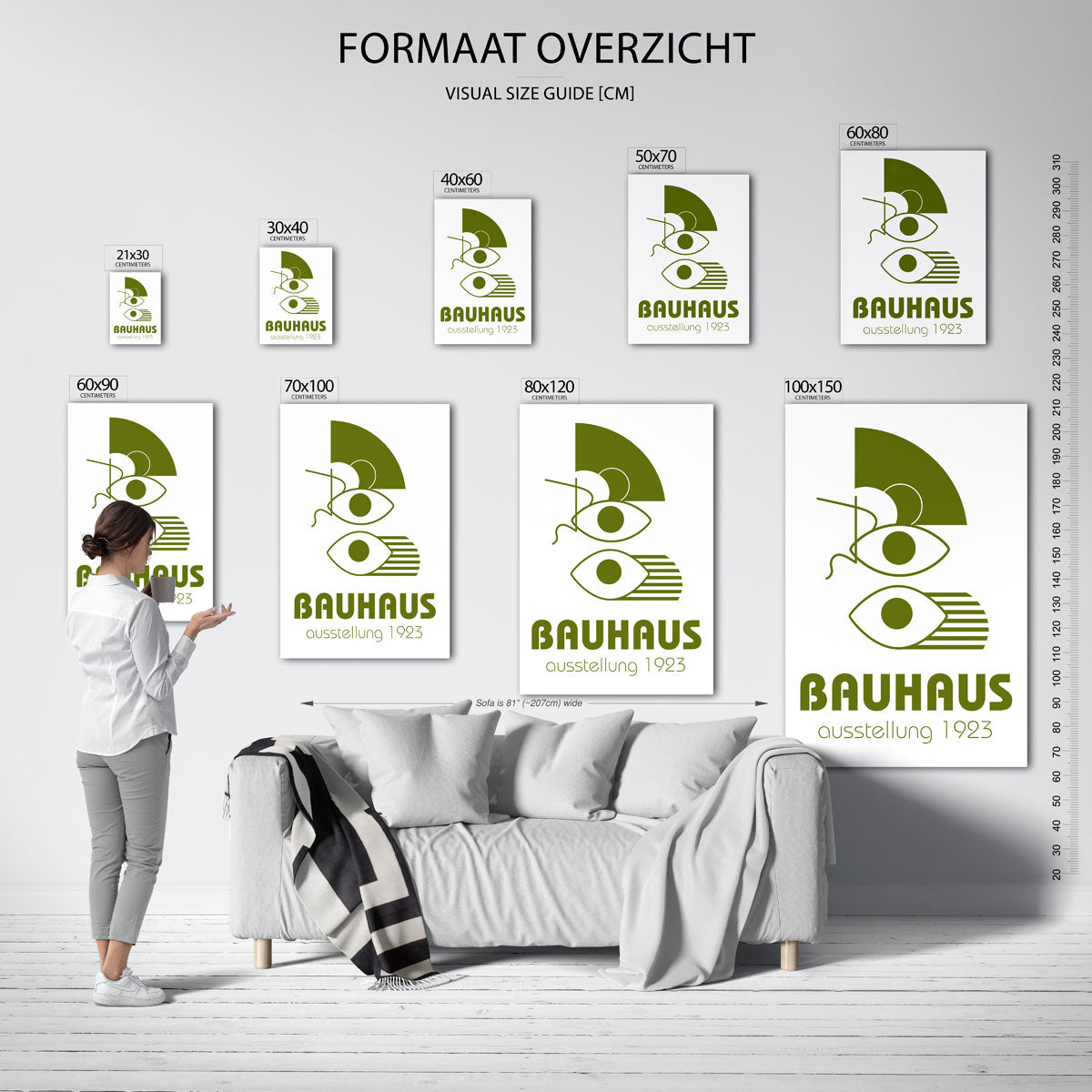 Vorm en lijnenspel Poster
