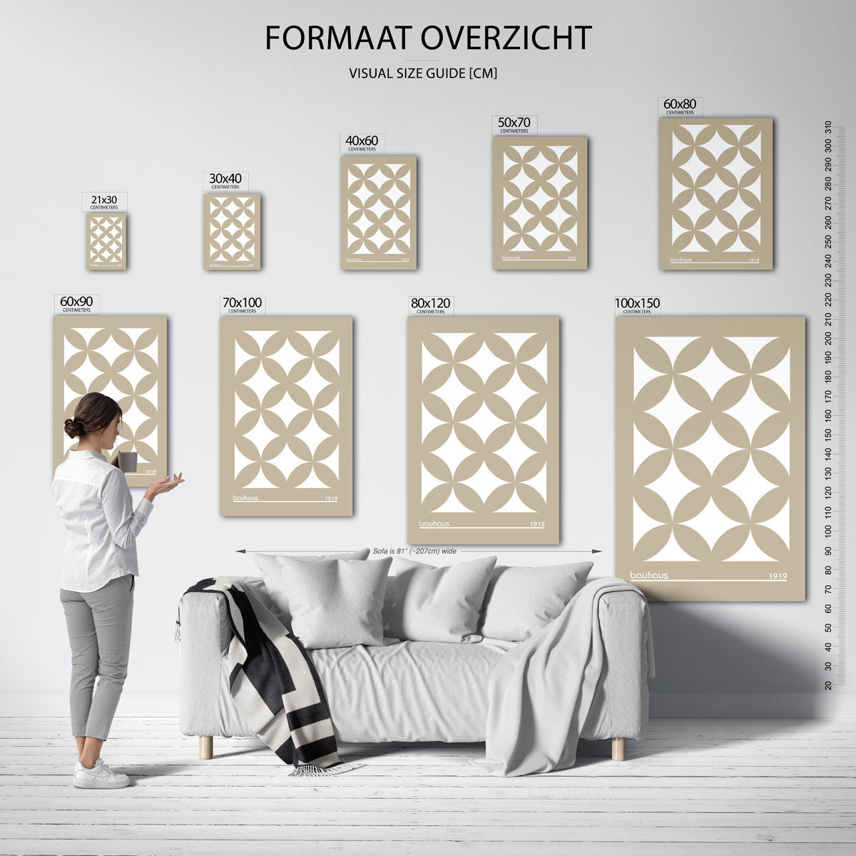 Vormritme en balans Poster