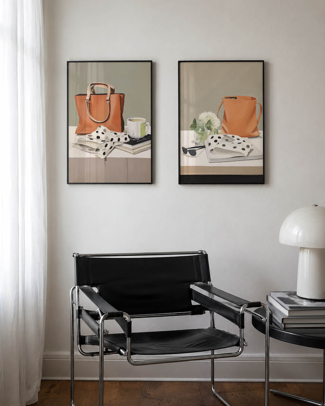 Stilleven met tas Posterset
