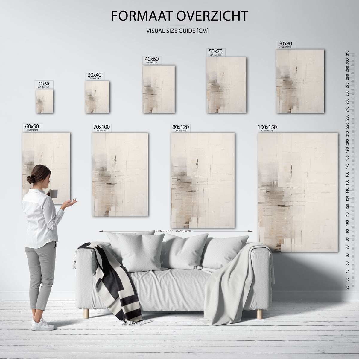 Abstracte lijnen Poster