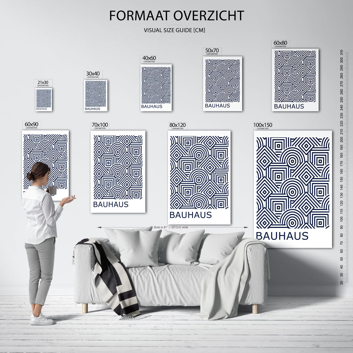 Lijnen en patronen Poster