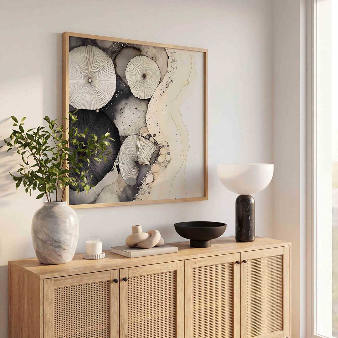 Abstracte cirkels Poster