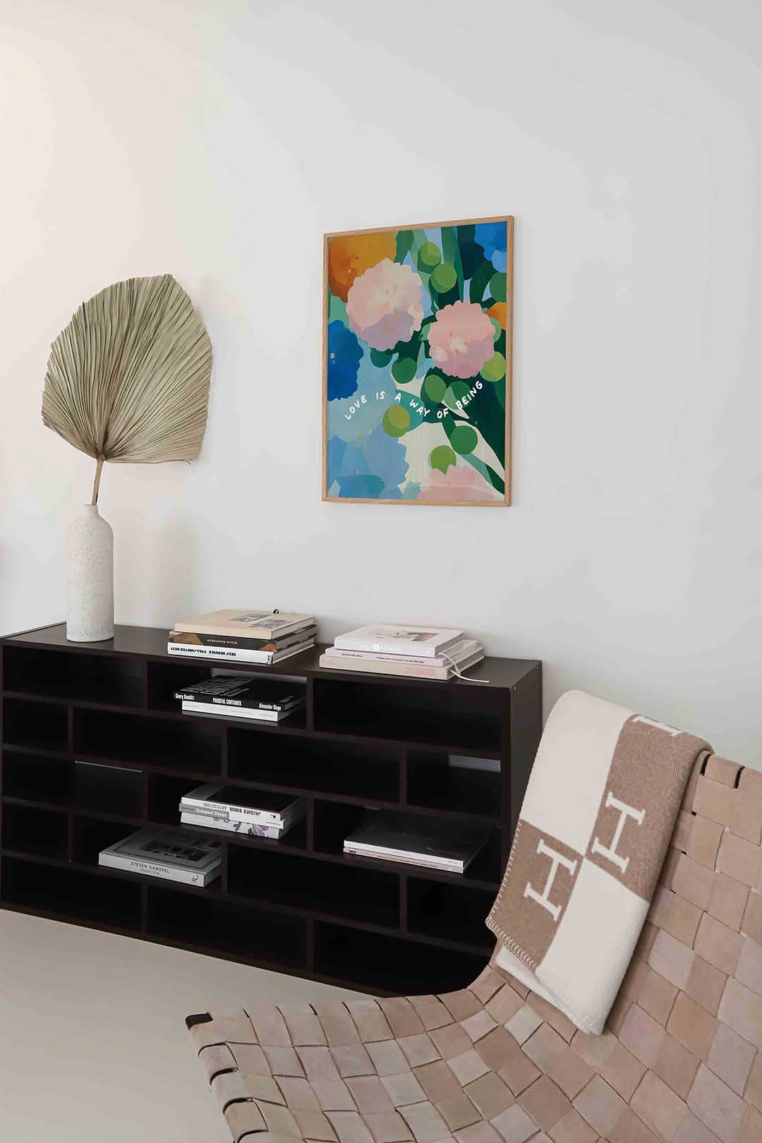 Bloemen en tekst Poster