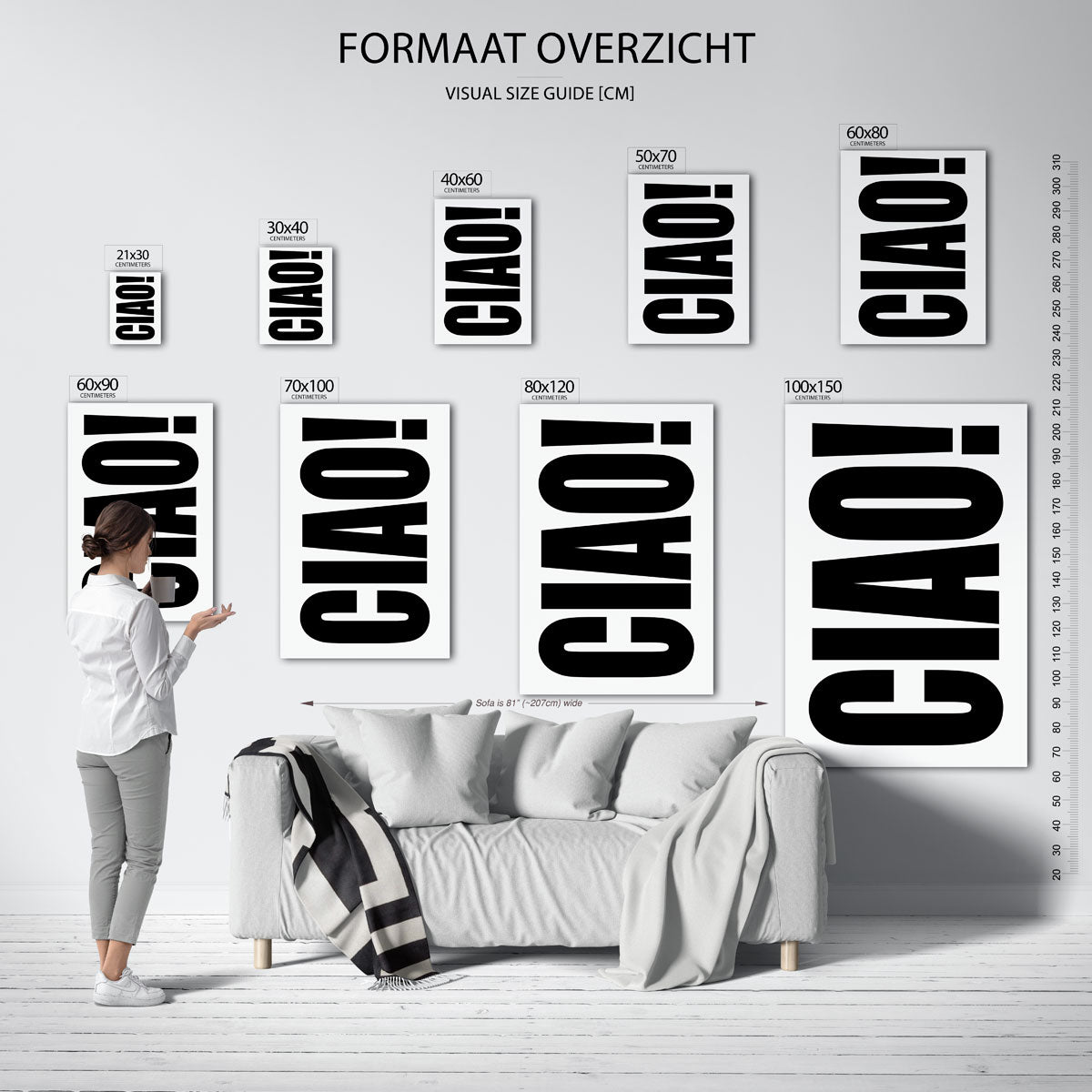 Ciao typografie Poster