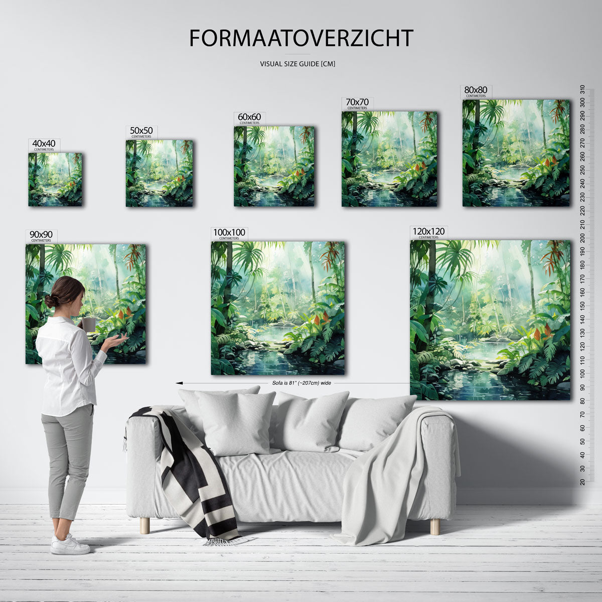 Tropisch bos Poster