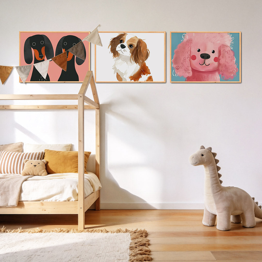 Hondenportret dubbel Posterset