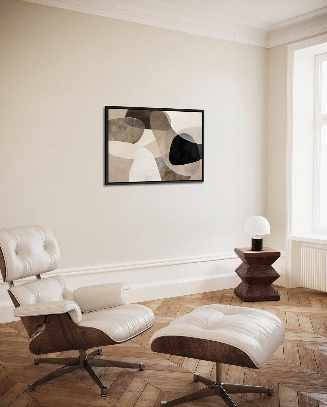 Organische vormen compositie Kunstwerk