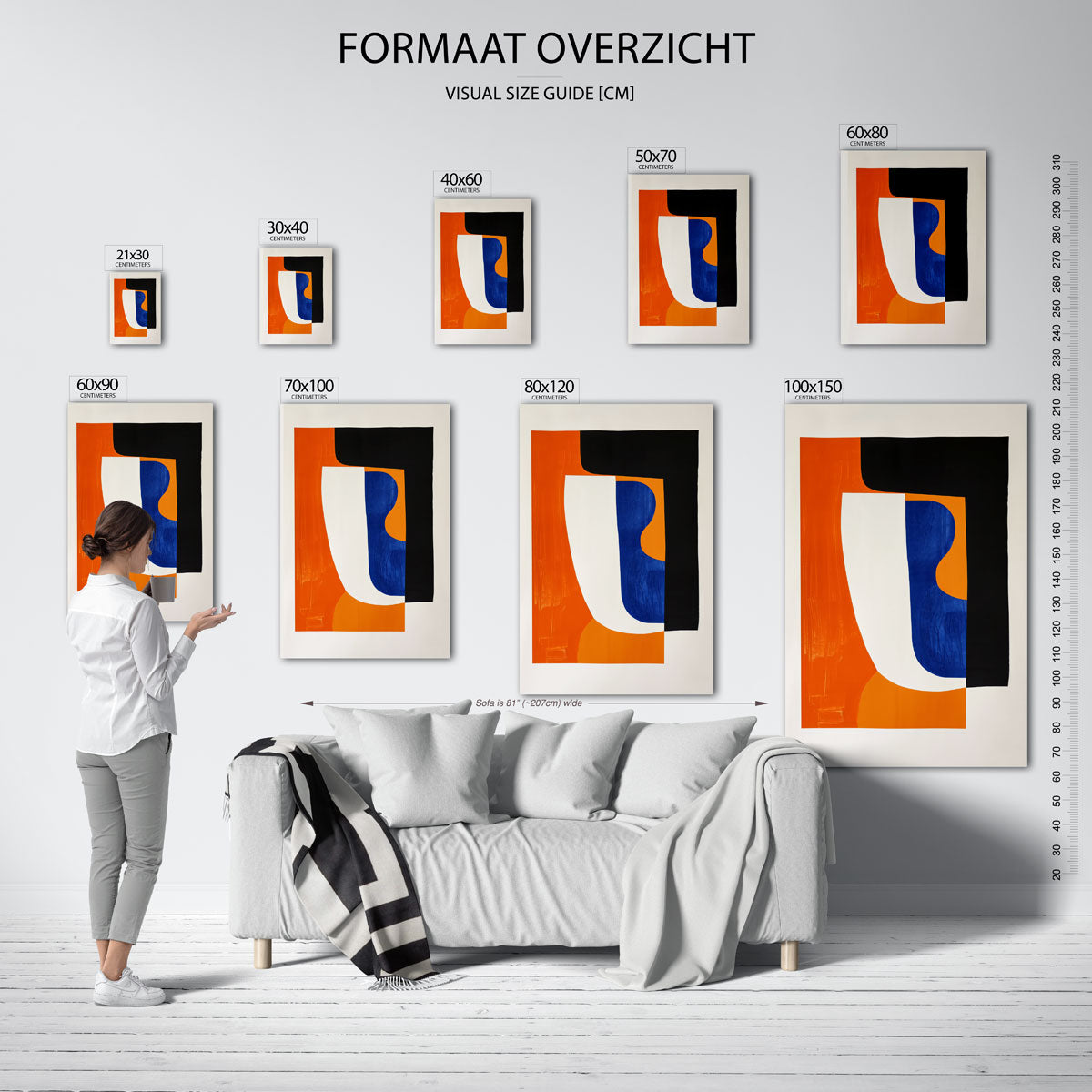 Abstracte vormen Poster