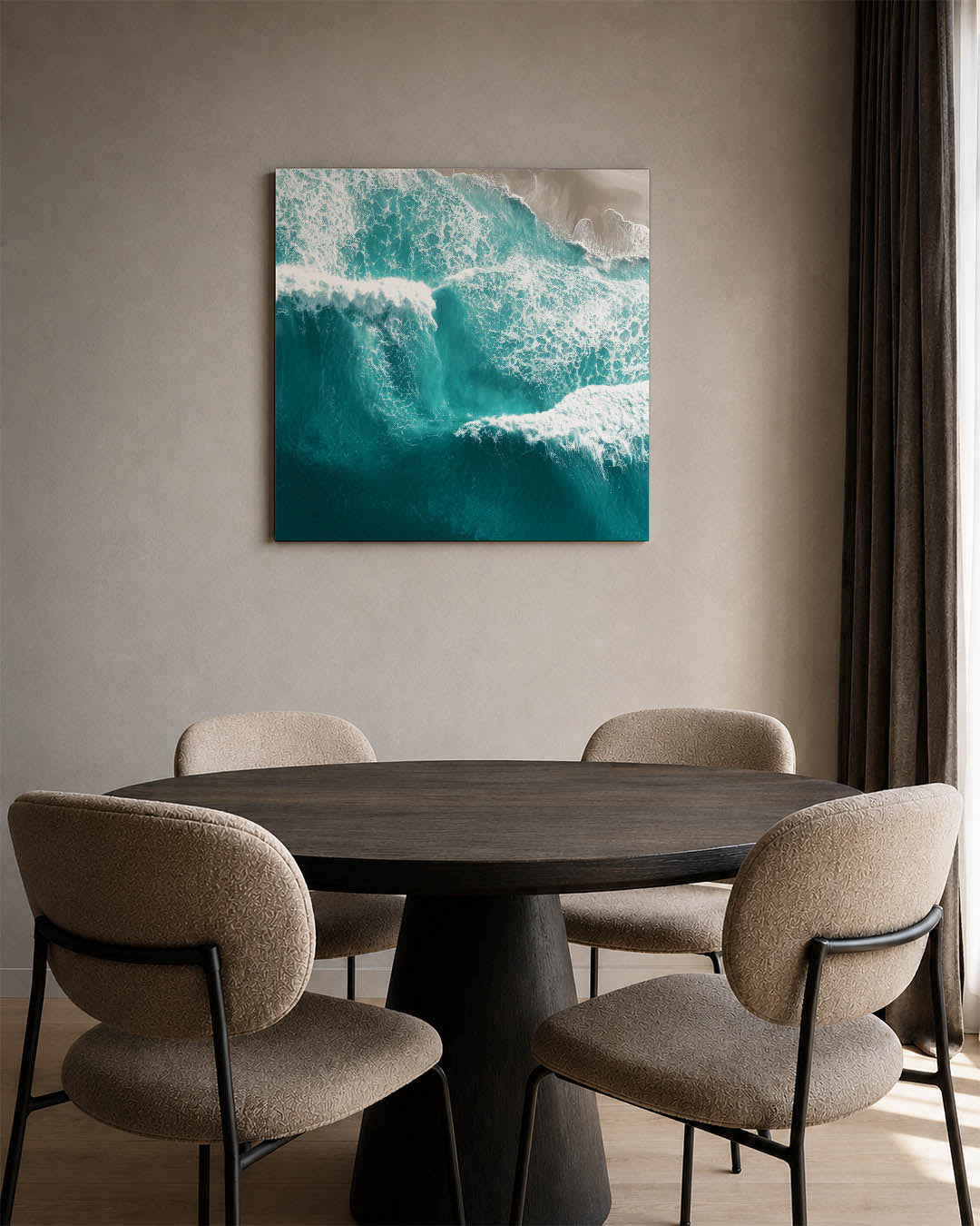 Dynamische zee Kunstwerk