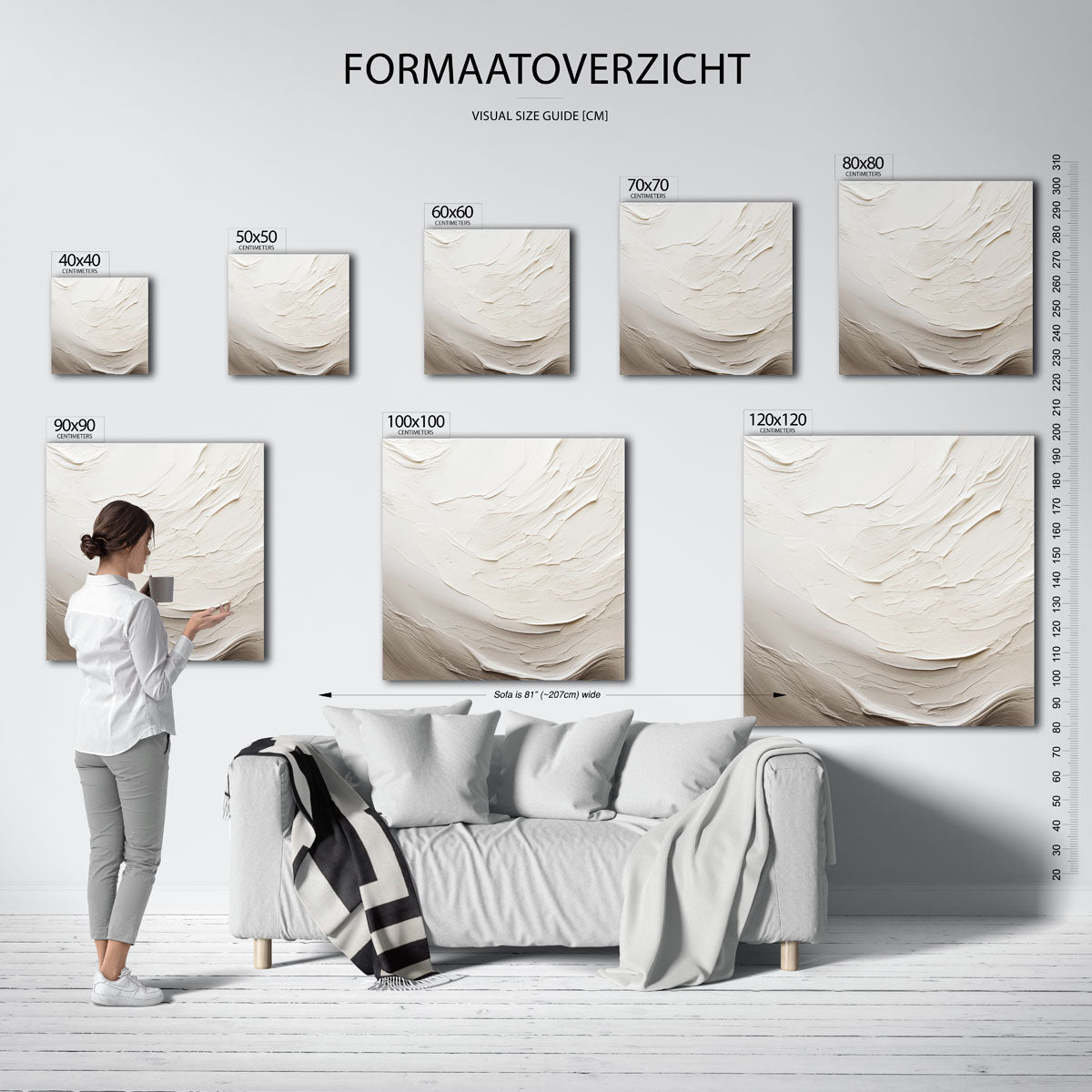 Beige textuur Poster