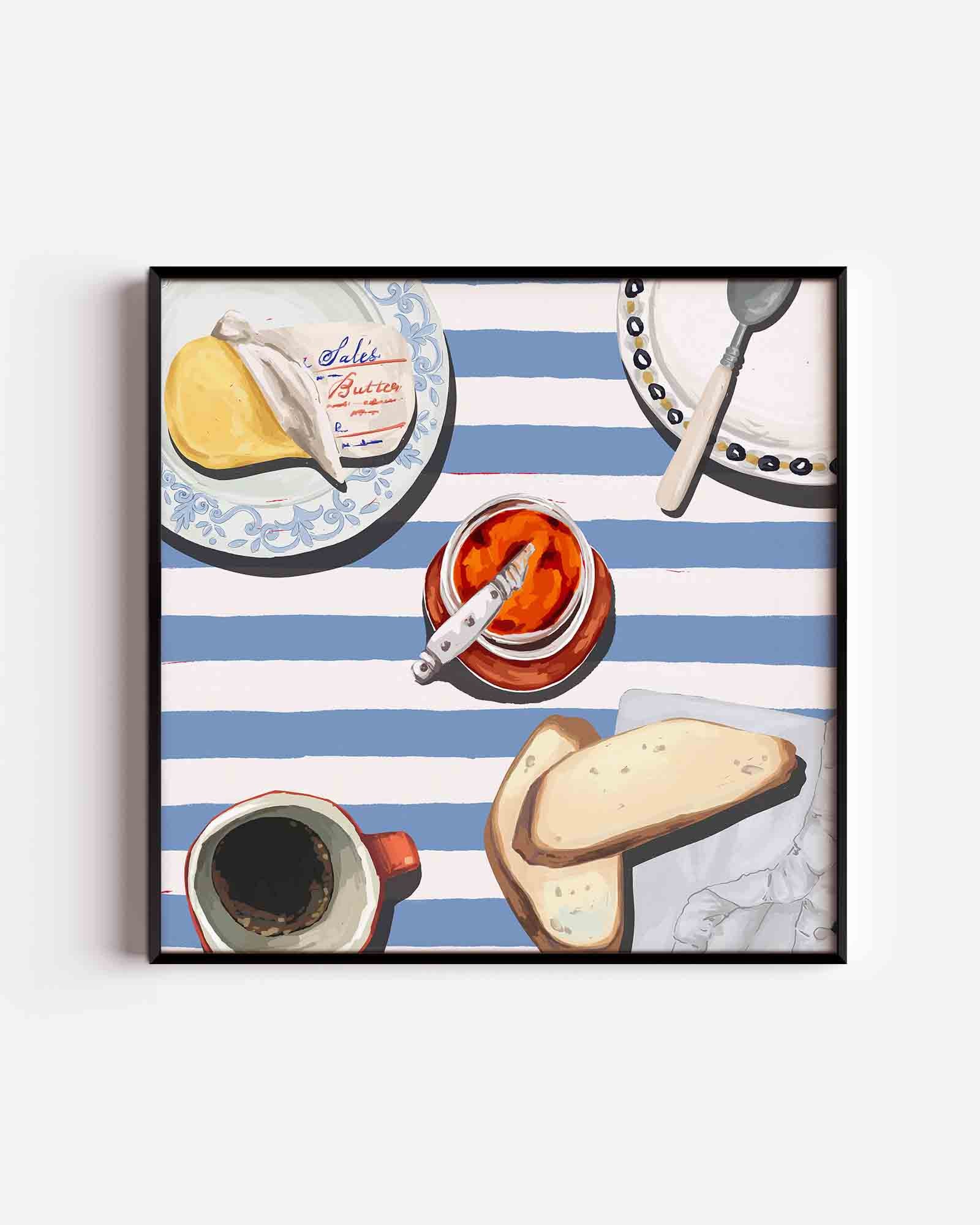 Ontbijt tafel Poster