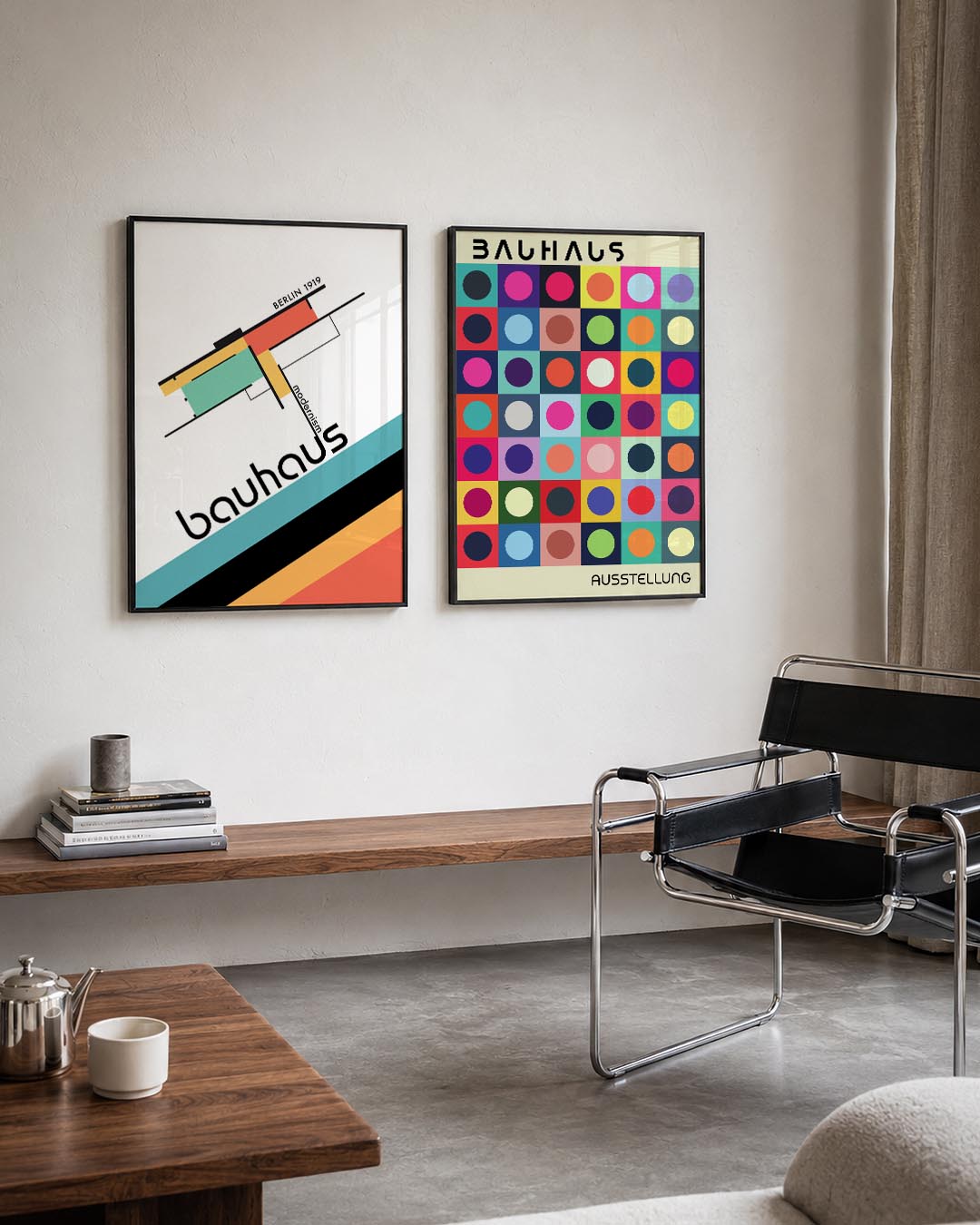 Kleurvlakken en lijnen Posterset