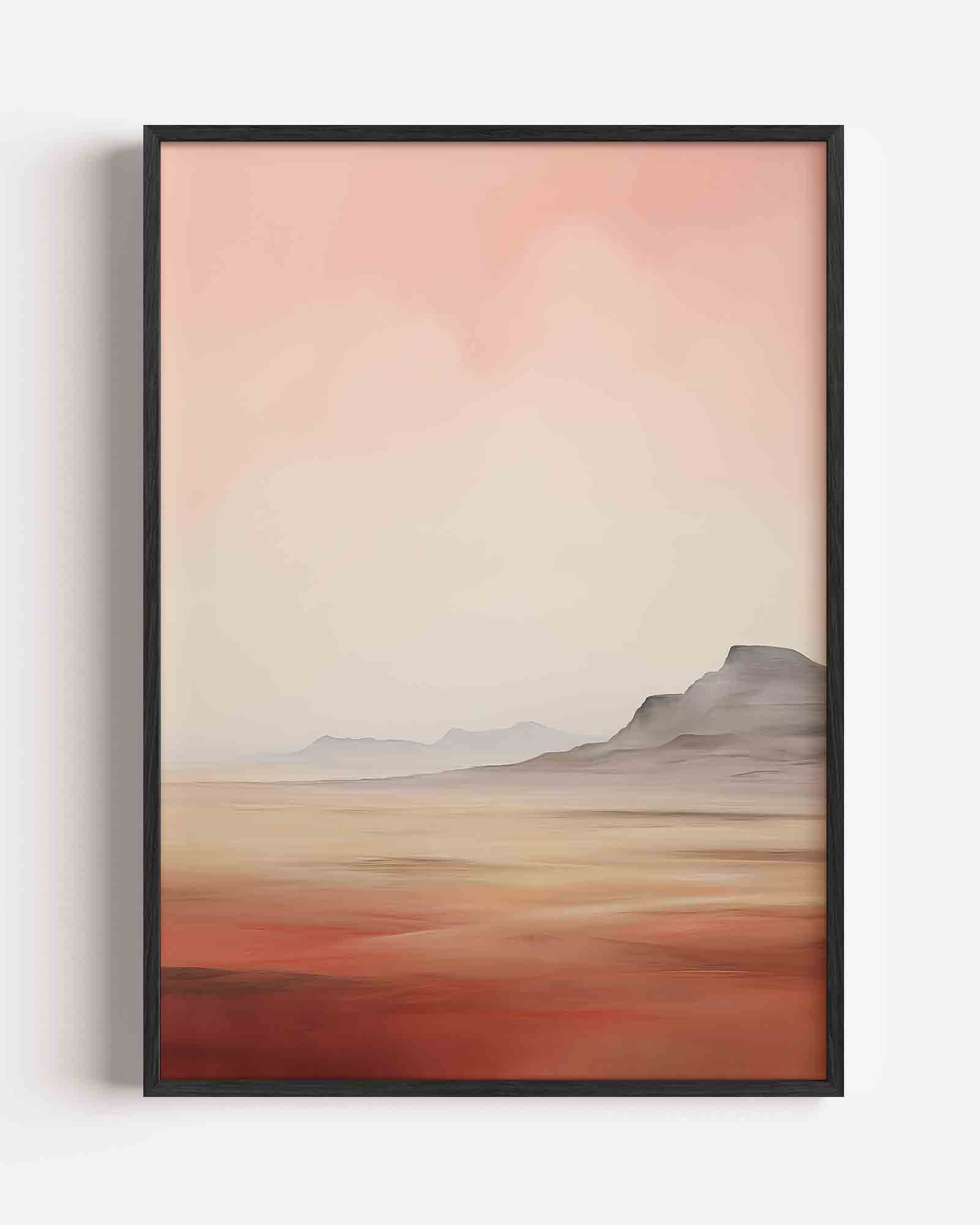 Landschap met bergen Poster