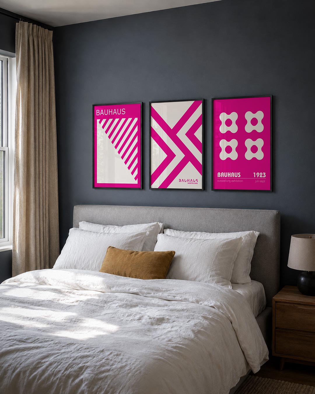 Diagonal strepen Posterset