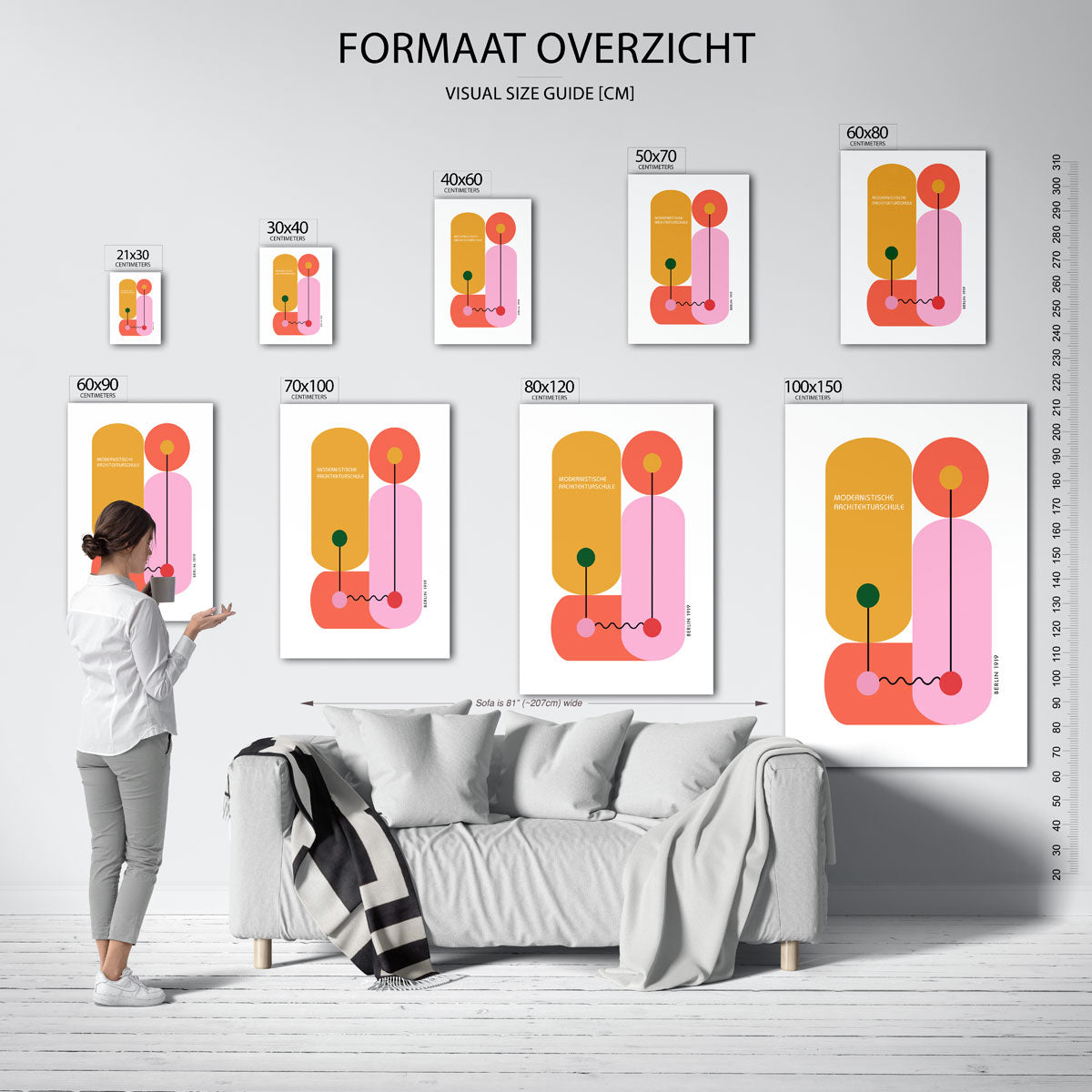 Vormen en lijnen Poster