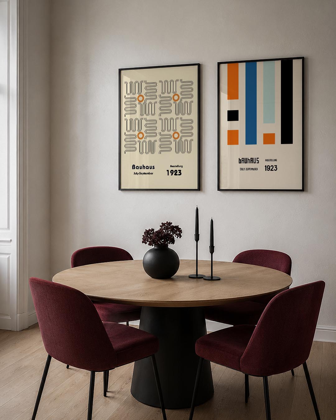 Lijnen en cirkel Posterset