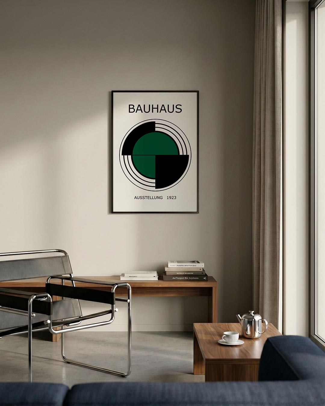 Cirkelstructuur en lijnen Poster
