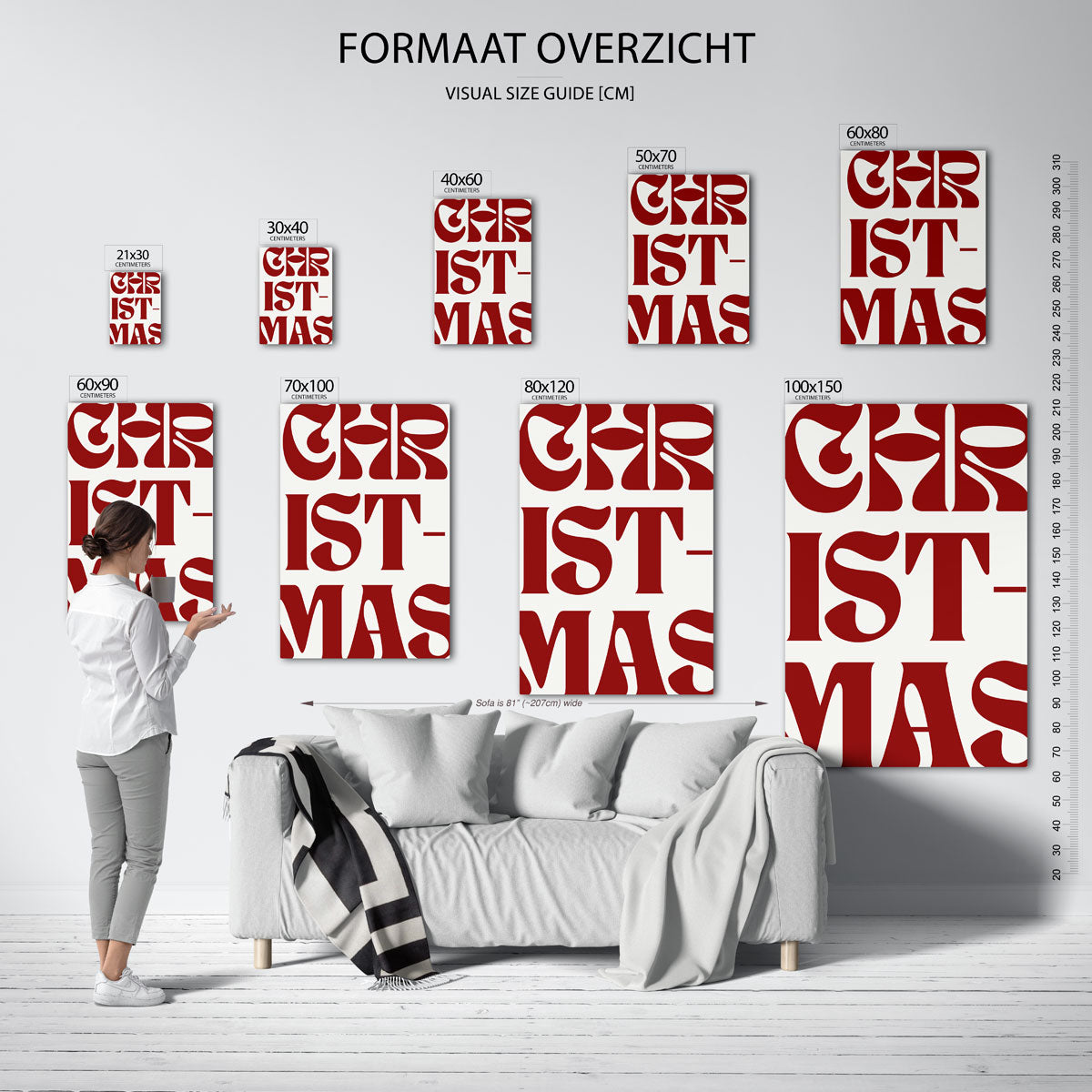 Christmas typografie Poster
