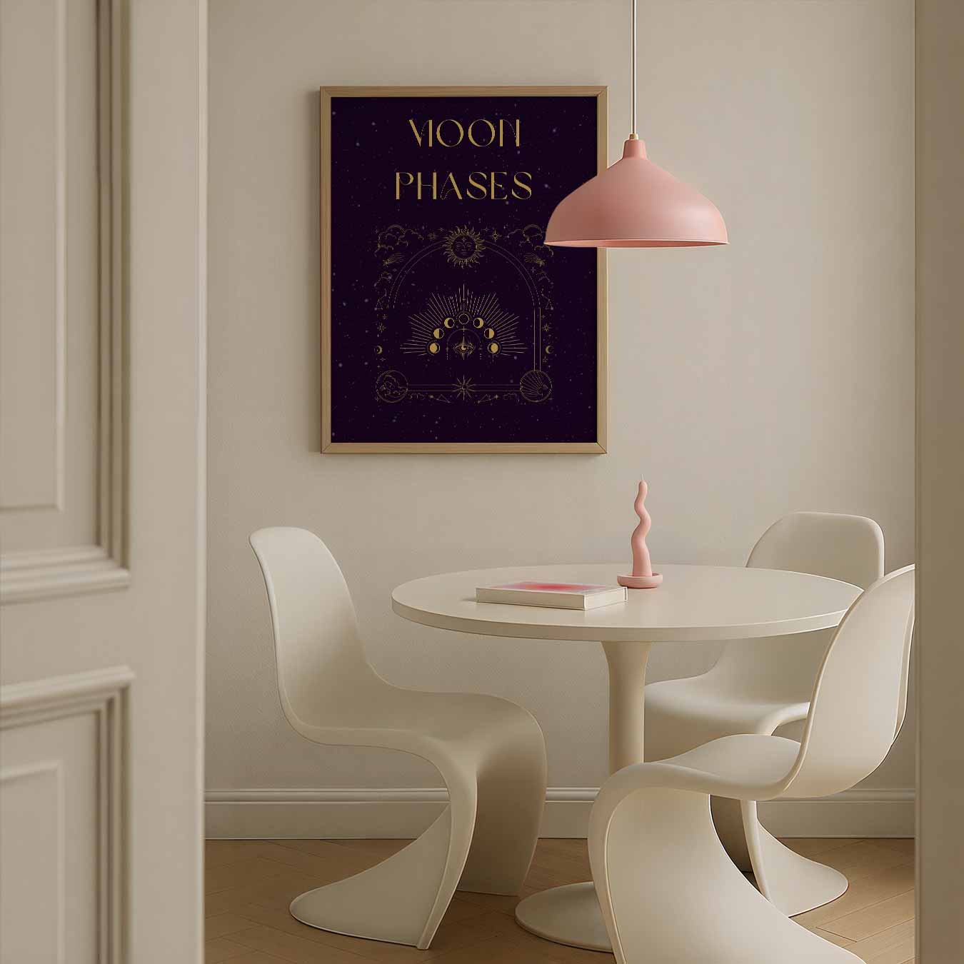 Magische Maanfasen Poster-WallArtistic