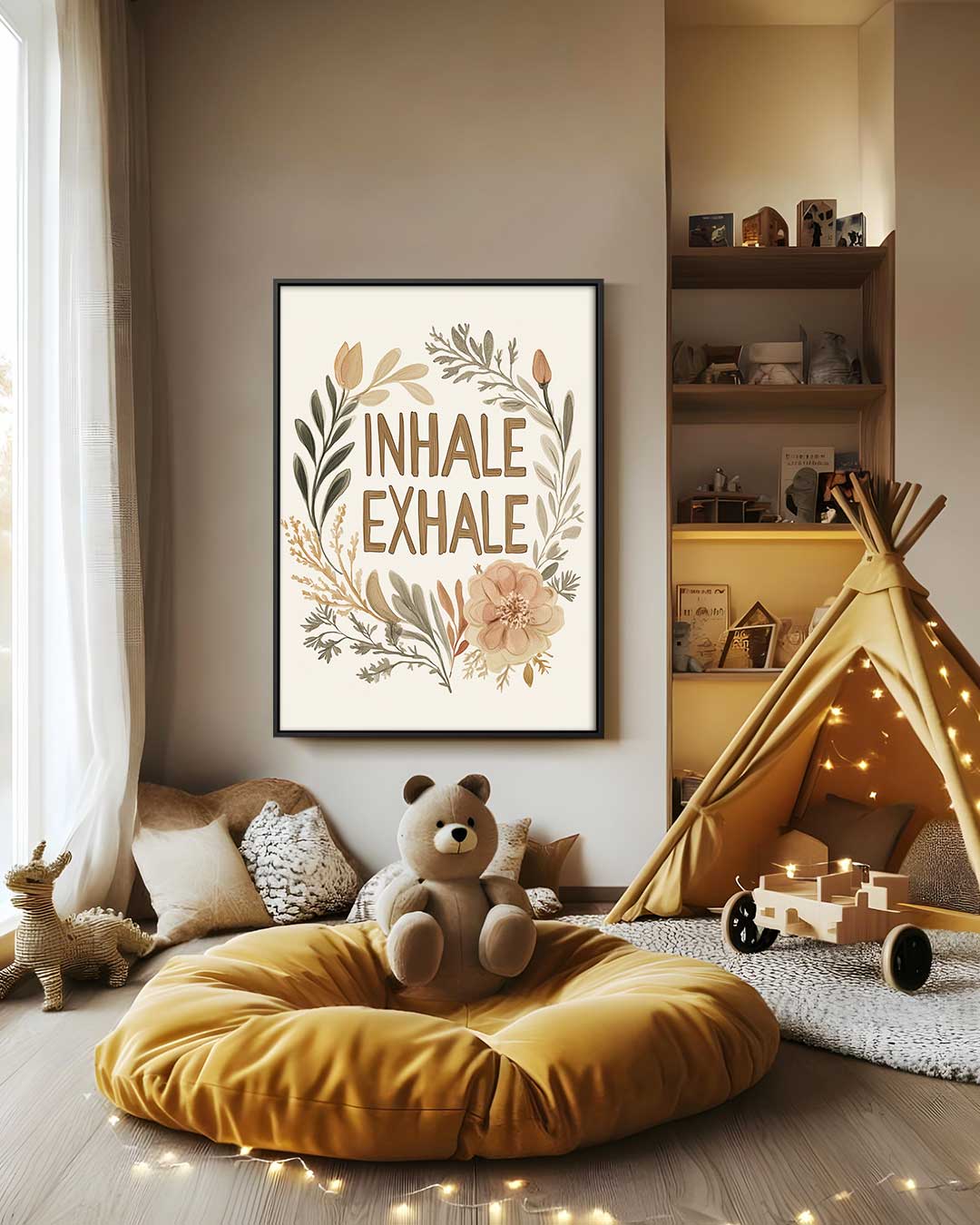 Botanische Ademhaling Poster Kunstwerk-canvas-dibond-plexiglas-wanddecoratie-WallArtistic