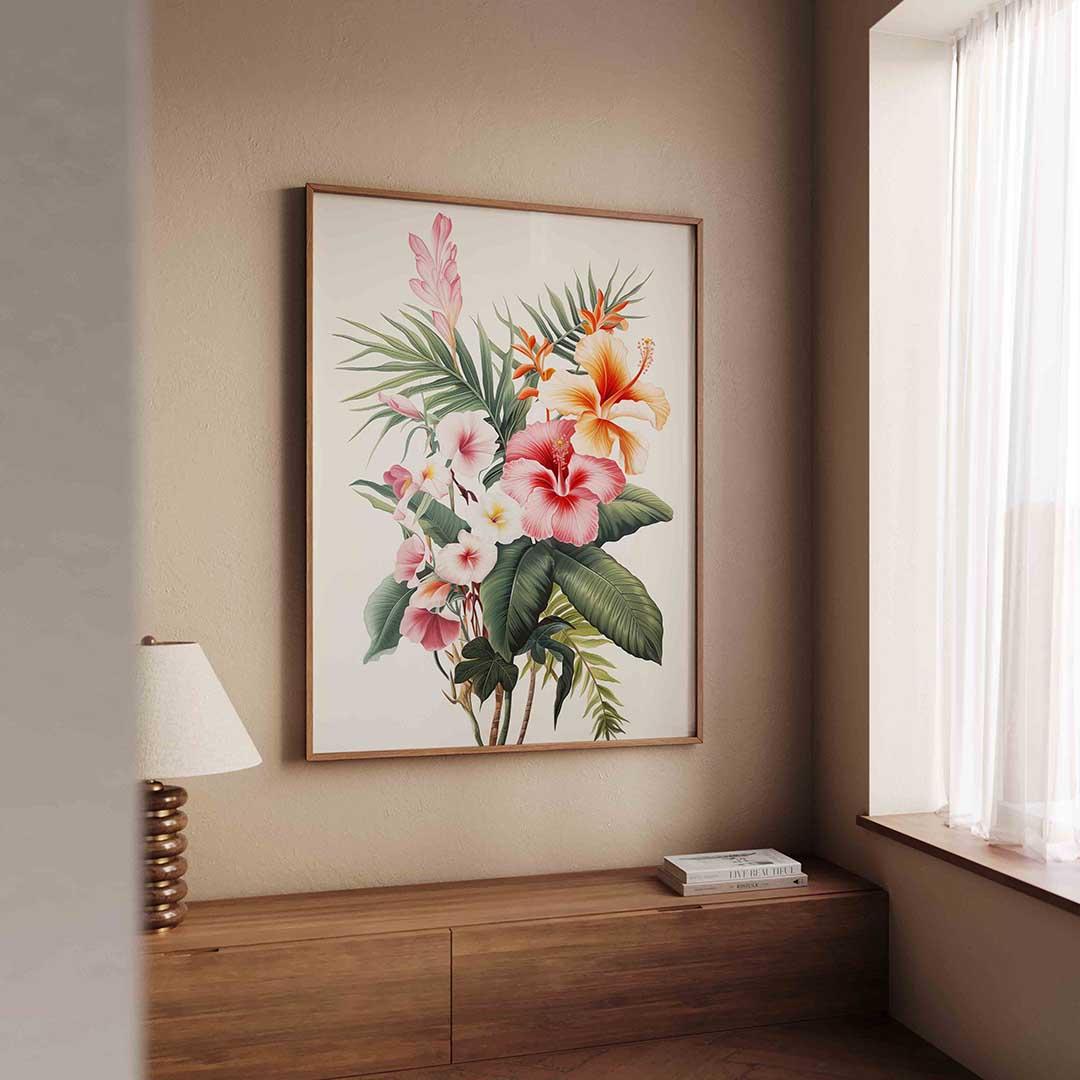 Tropische bloemen Poster