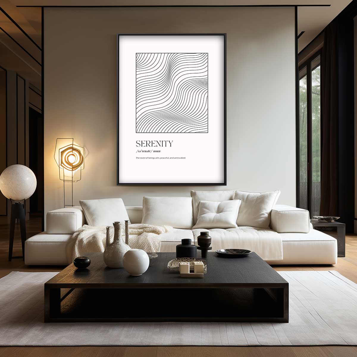 Golven van Sereniteit Kunstwerk-canvas-dibond-plexiglas-wanddecoratie-WallArtistic