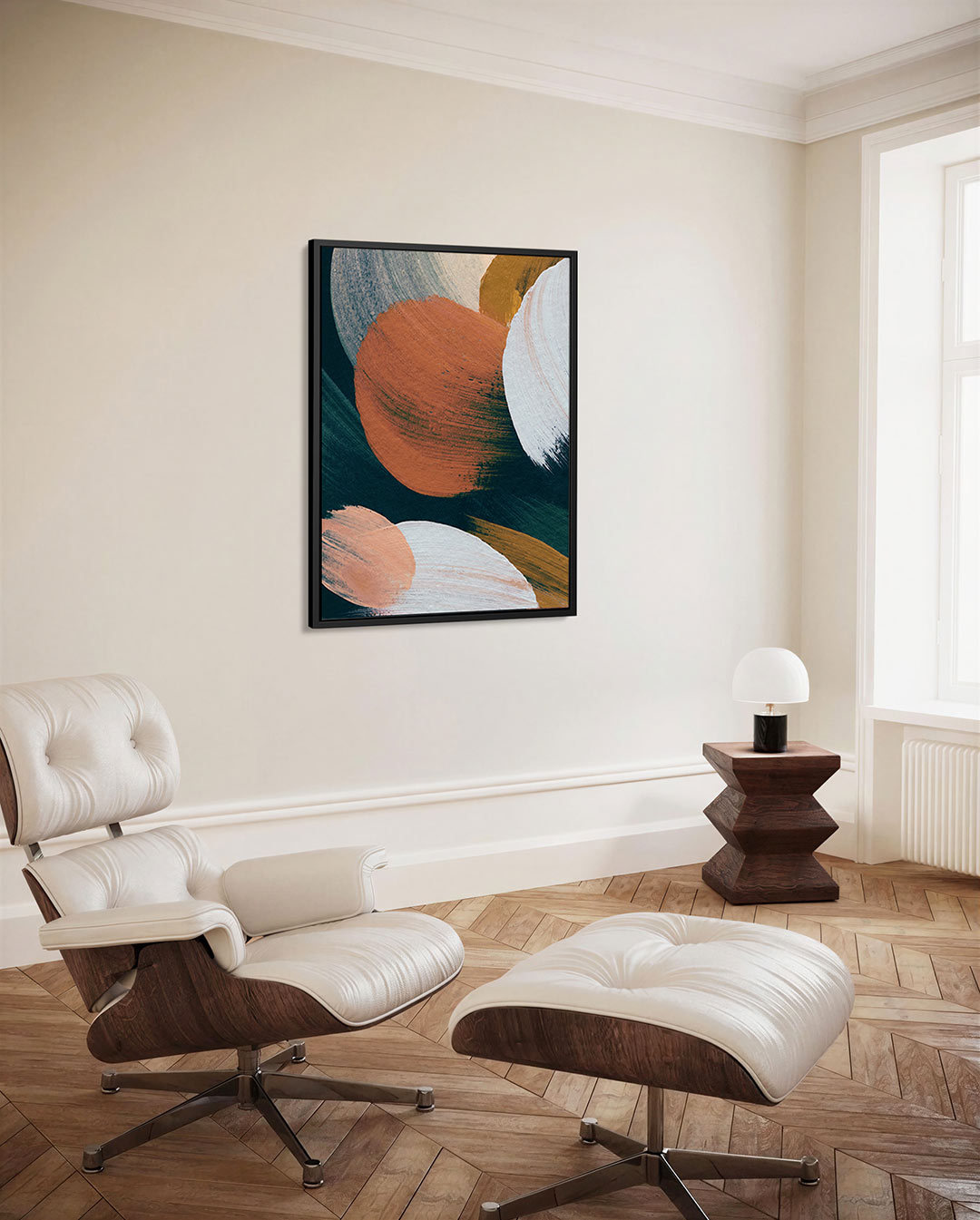 Dynamische kleurvlakken Kunstwerk