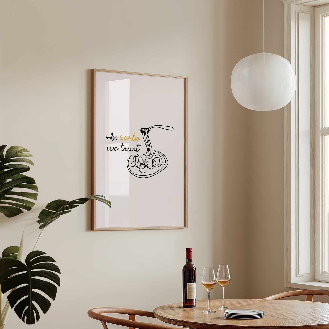 In Carbs We Trust Poster-WallArtistic