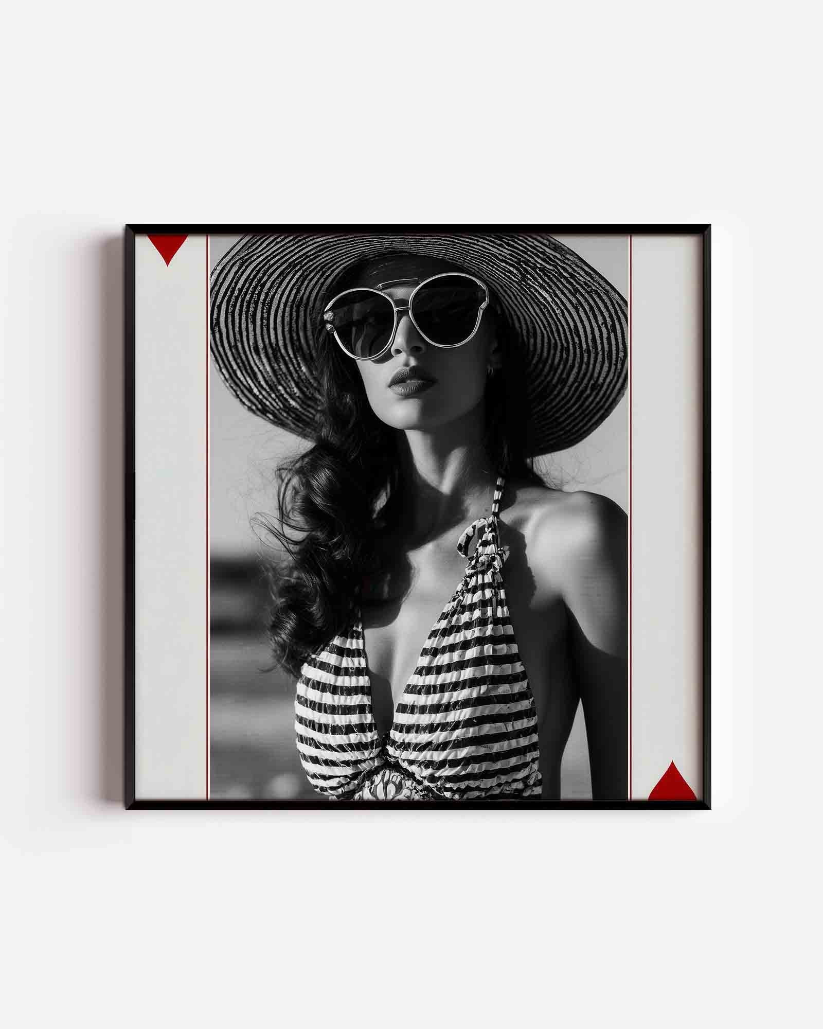Vrouw met hoed Poster
