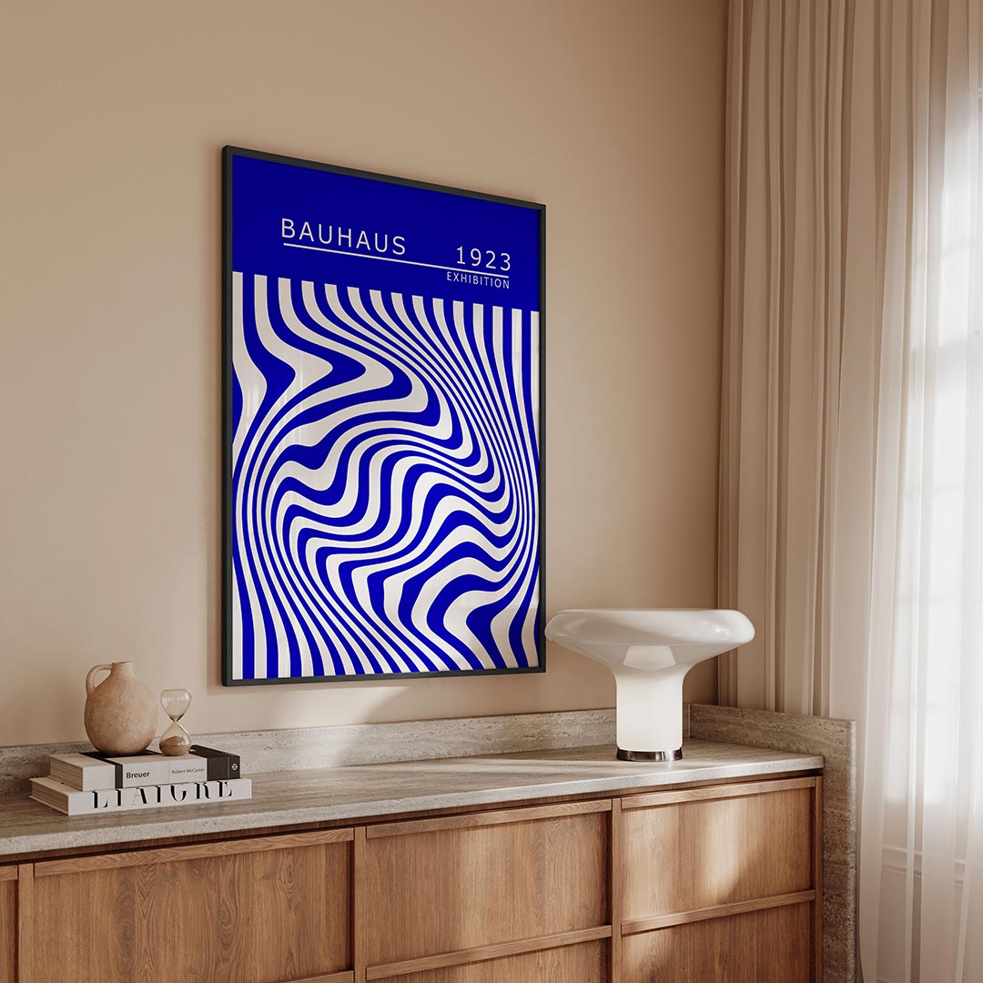 Golvend lijnenspel Poster