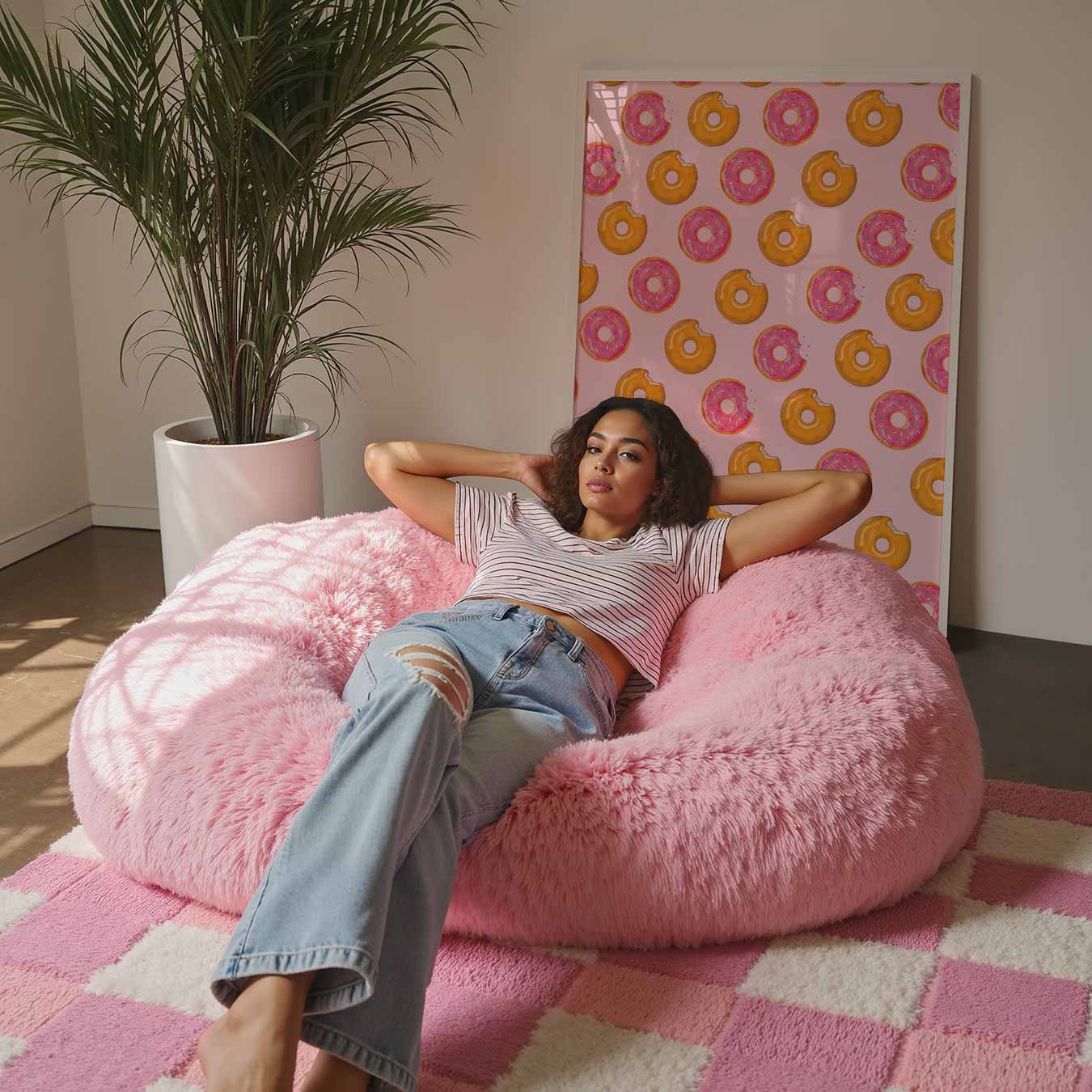 Smakelijke Donut Herhalingsposter-WallArtistic
