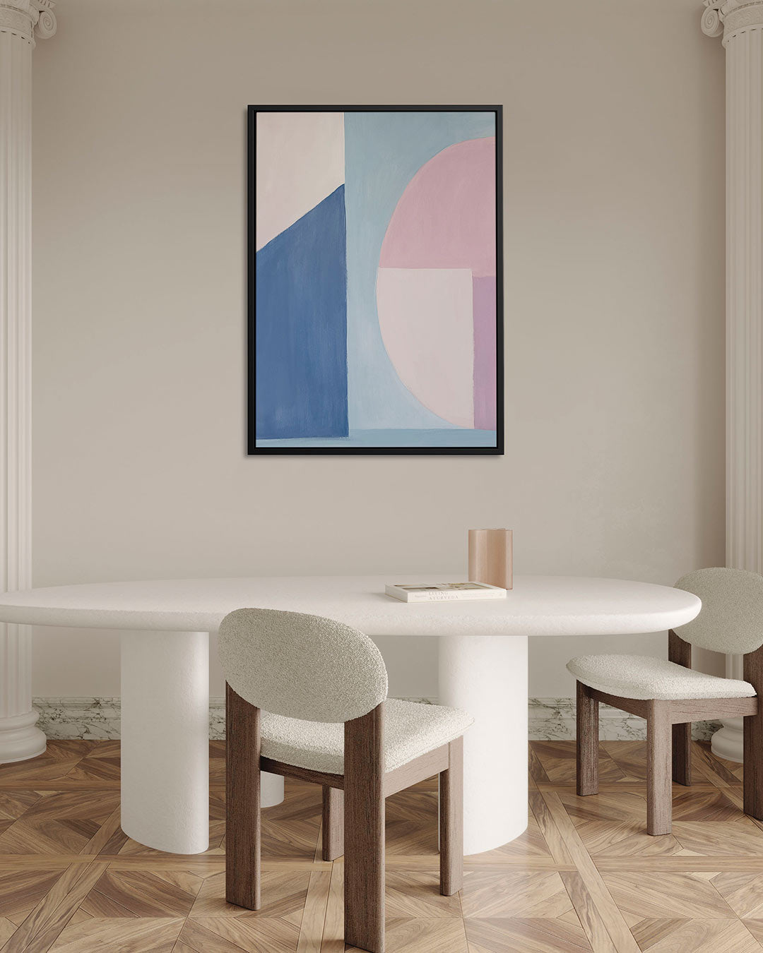 Geometrische vormen compositie Kunstwerk