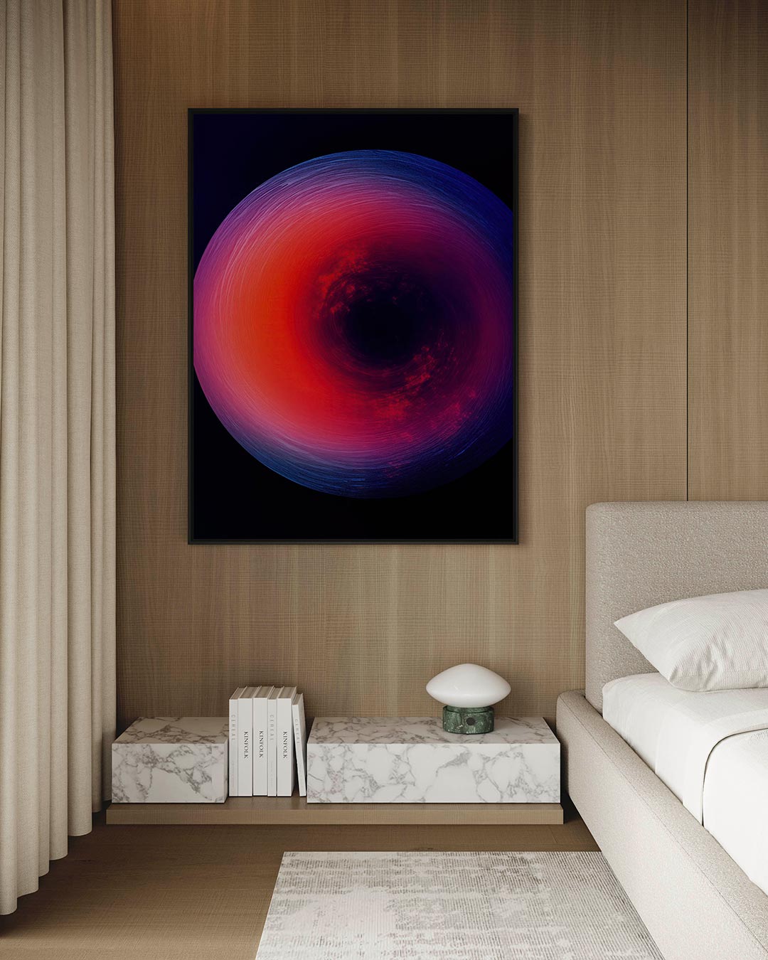 Kleurrijke cirkelvorm Kunstwerk
