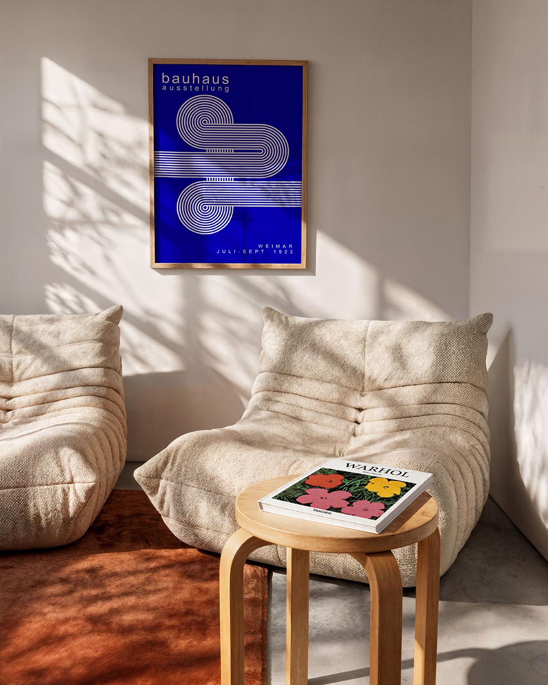 Lijnen en cirkel Poster