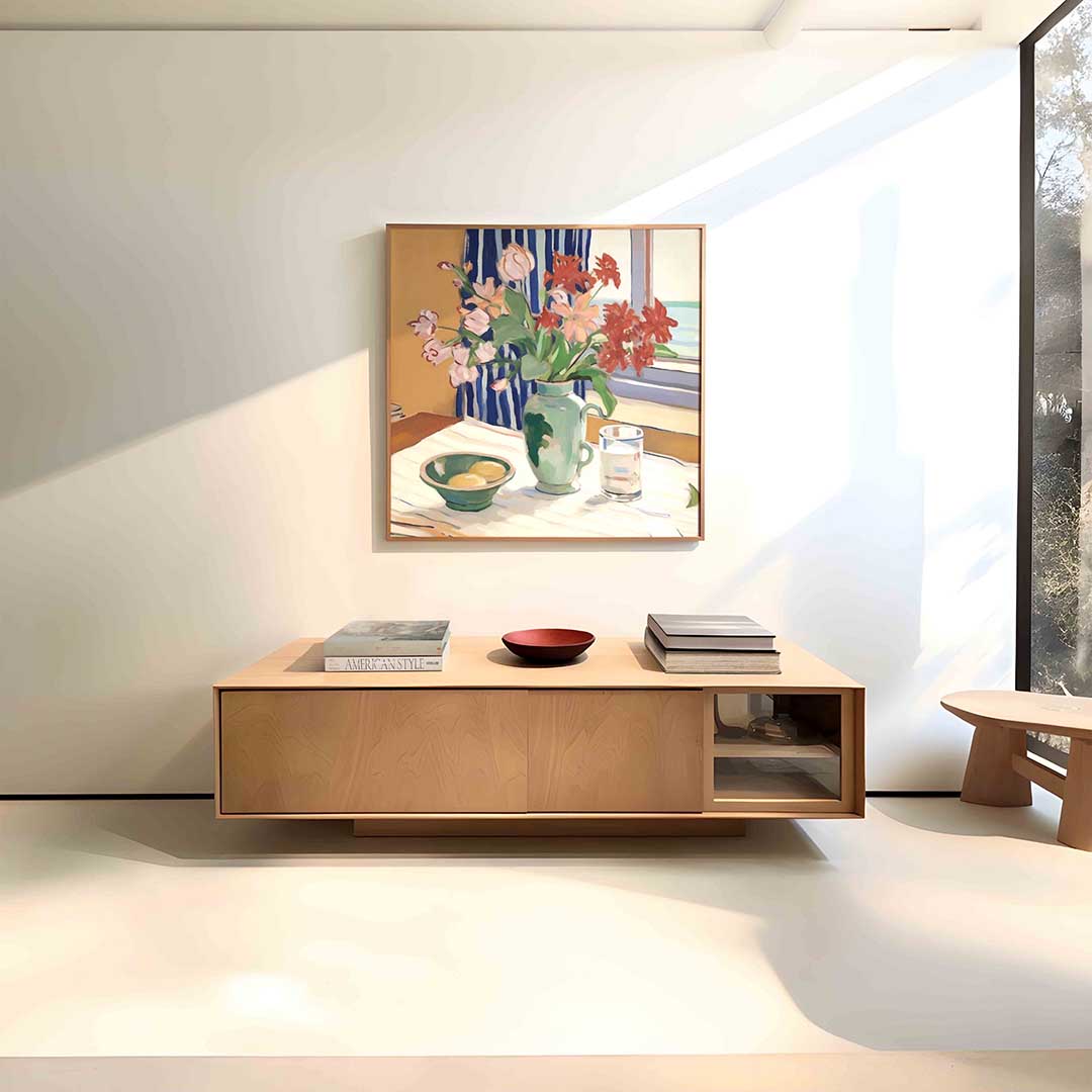 Bloemen in vaas Poster