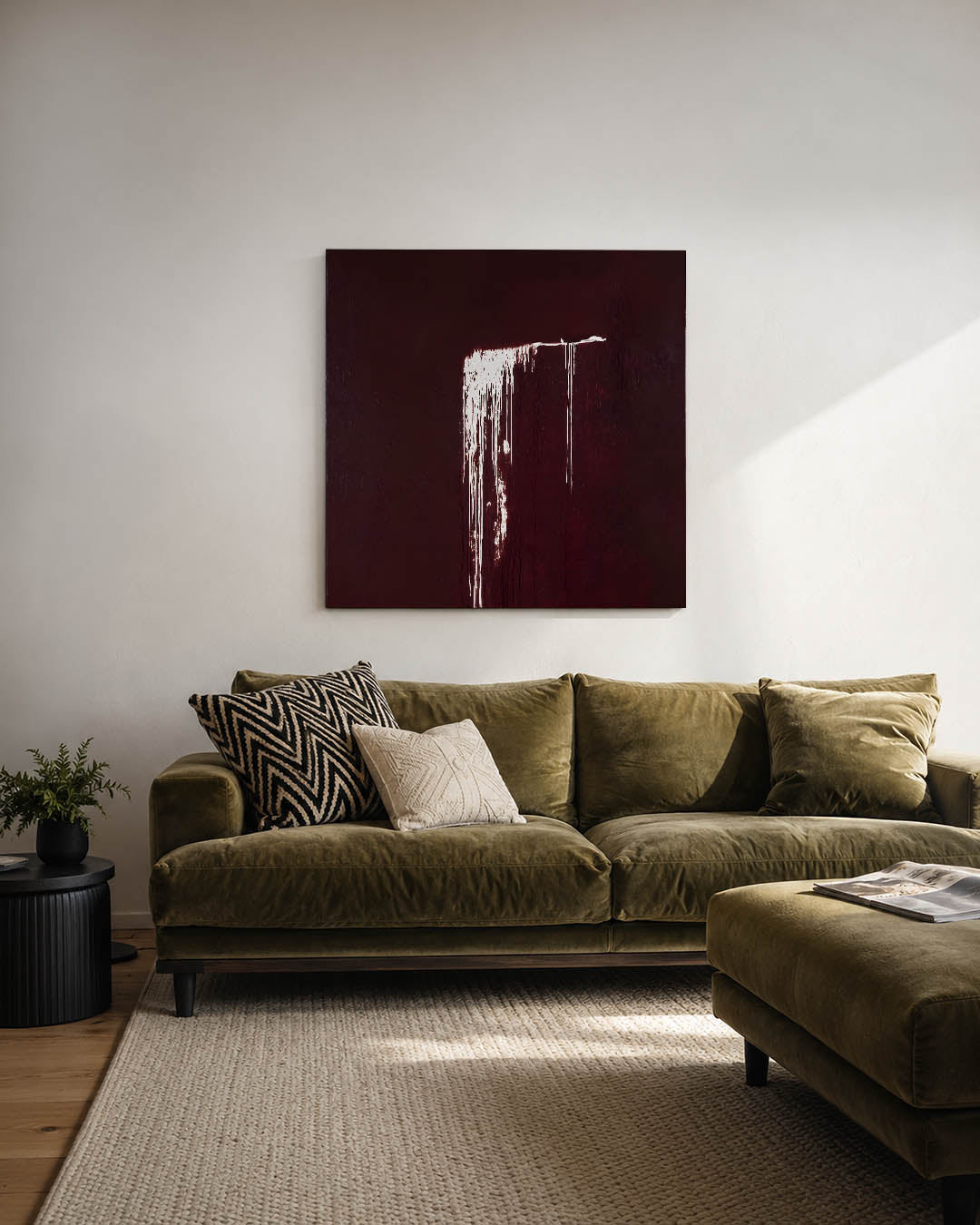 Druipend contrast Kunstwerk