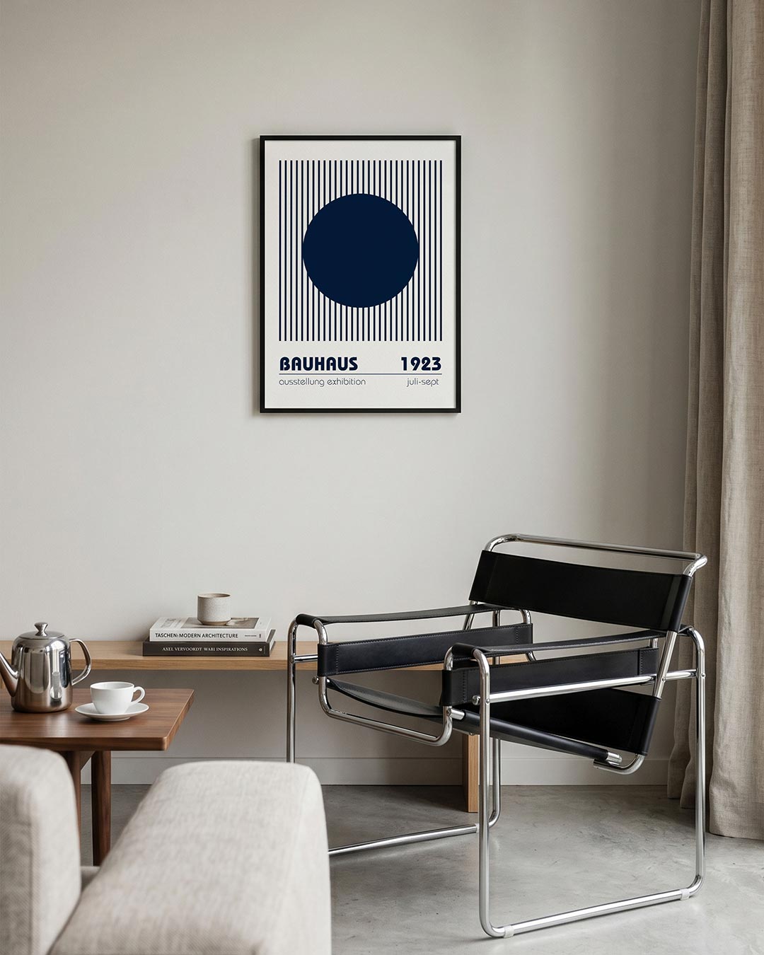 Cirkel en lijnen Poster