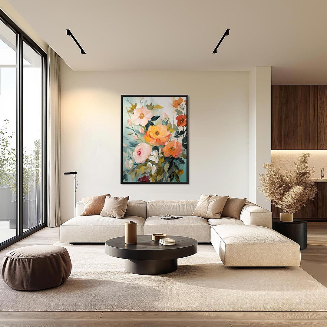 Bloemenexplosie Kunstwerk